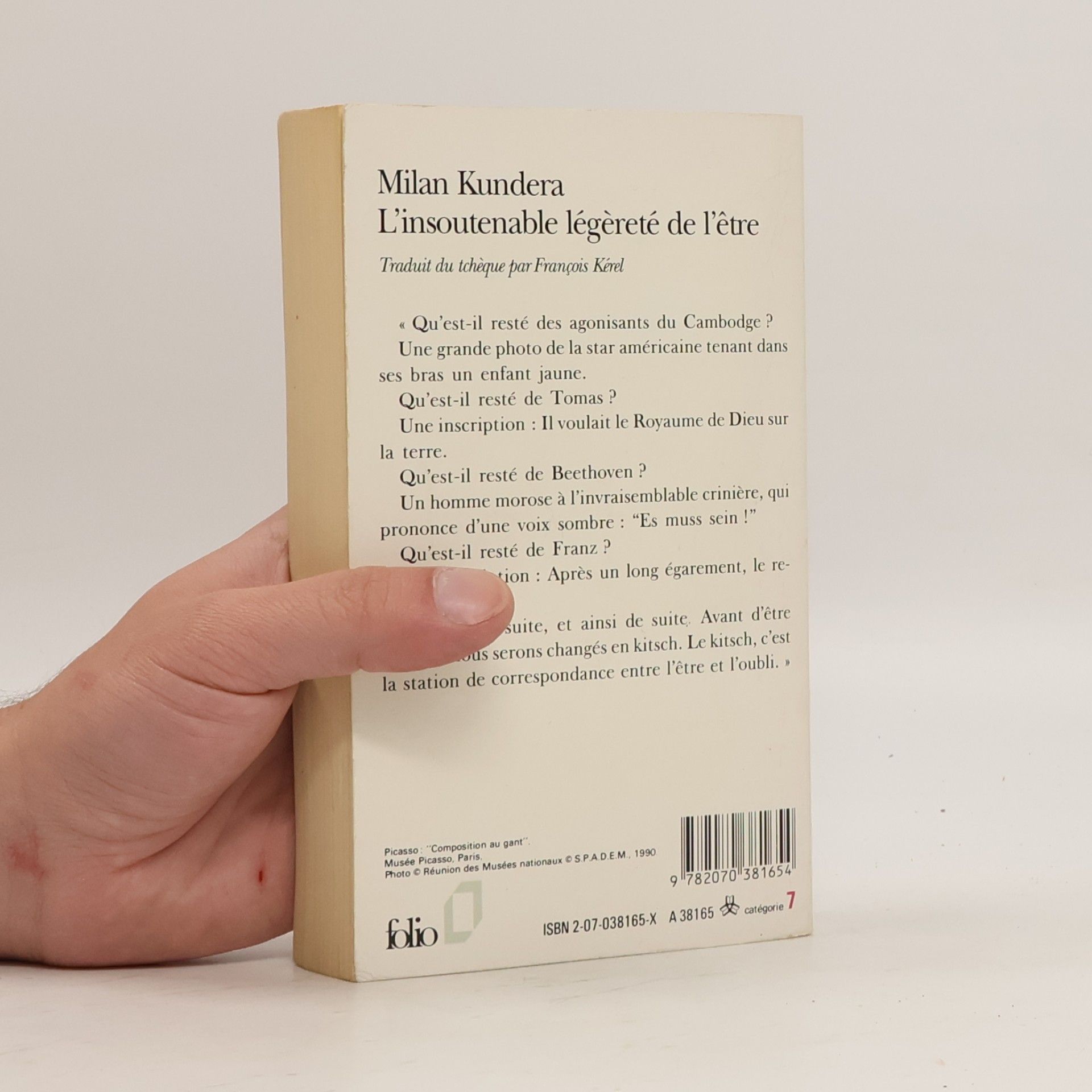 Milan Kundera L'insoutenable légèreté de l'être