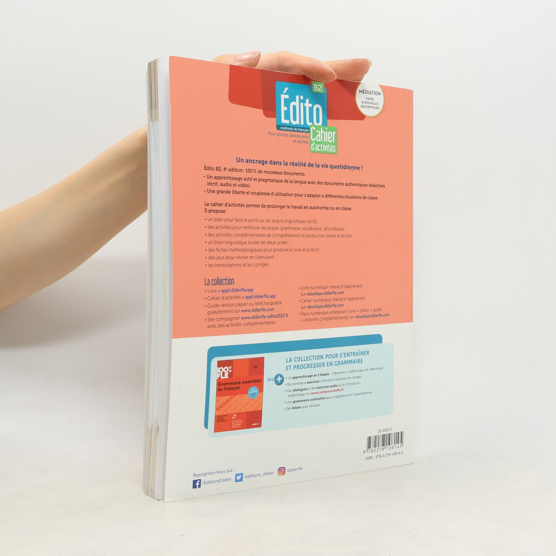 Élodie Heu Édito: méthode de français: B2. Cahier d'activités