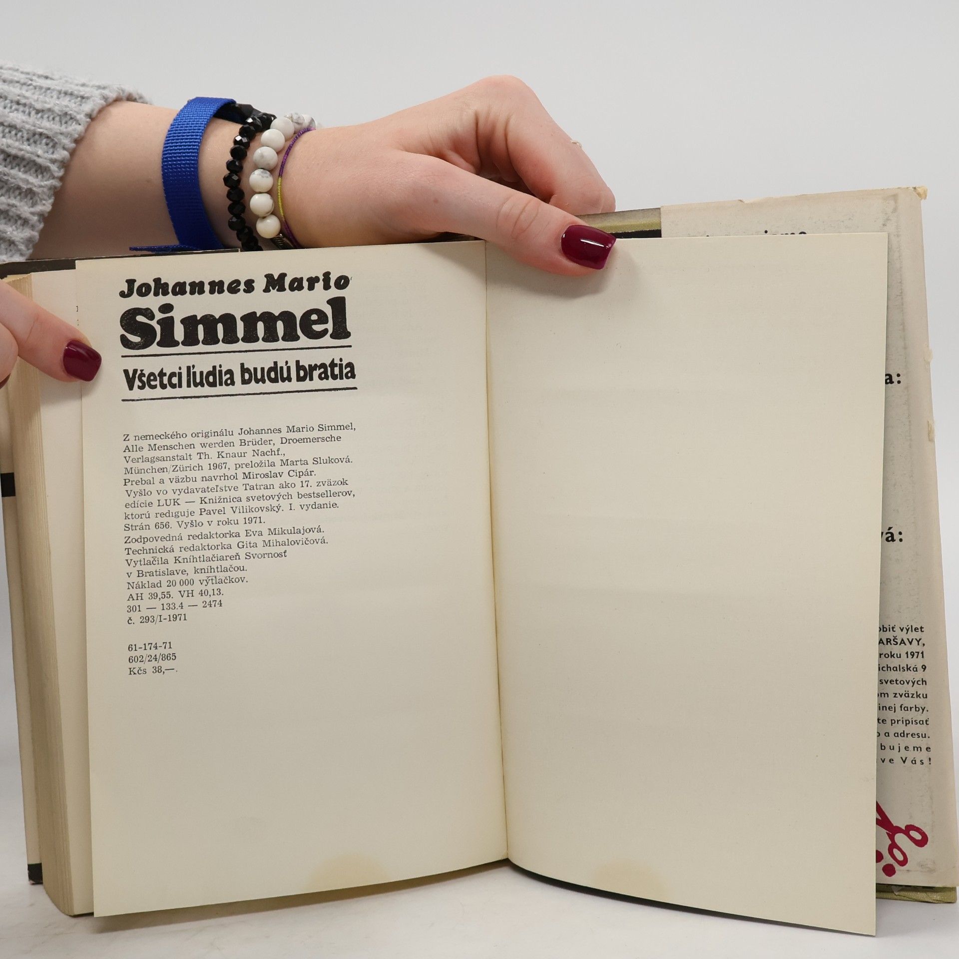 Johannes Mario Simmel Všetci ľudia budú bratia