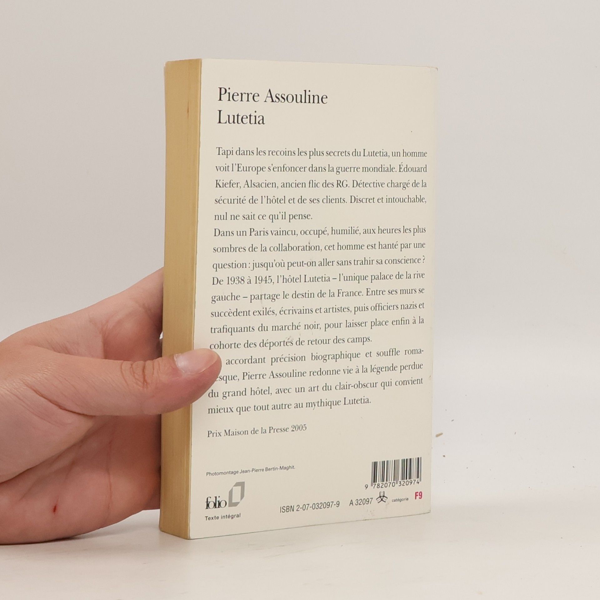 Pierre Assouline Lutetia. Lutetias Geheimnisse, französische Ausgabe