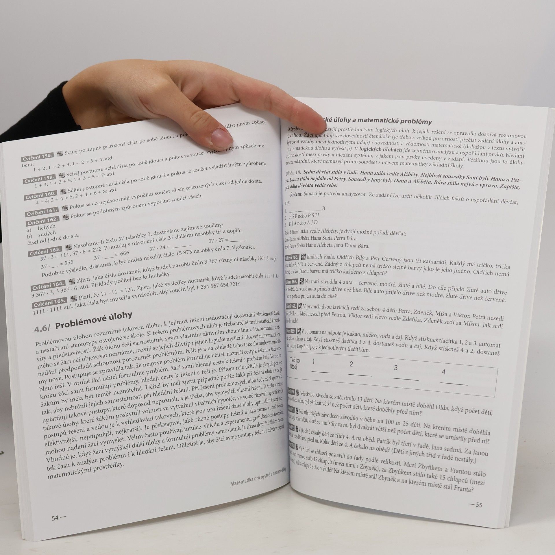 Irena Budínová Úlohy z matematiky pro bystré a nadané děti prvního stupně ZŠ, jejich učitele a rodiče : škály pro identifikaci nadání, zkušenosti s nadanými žáky