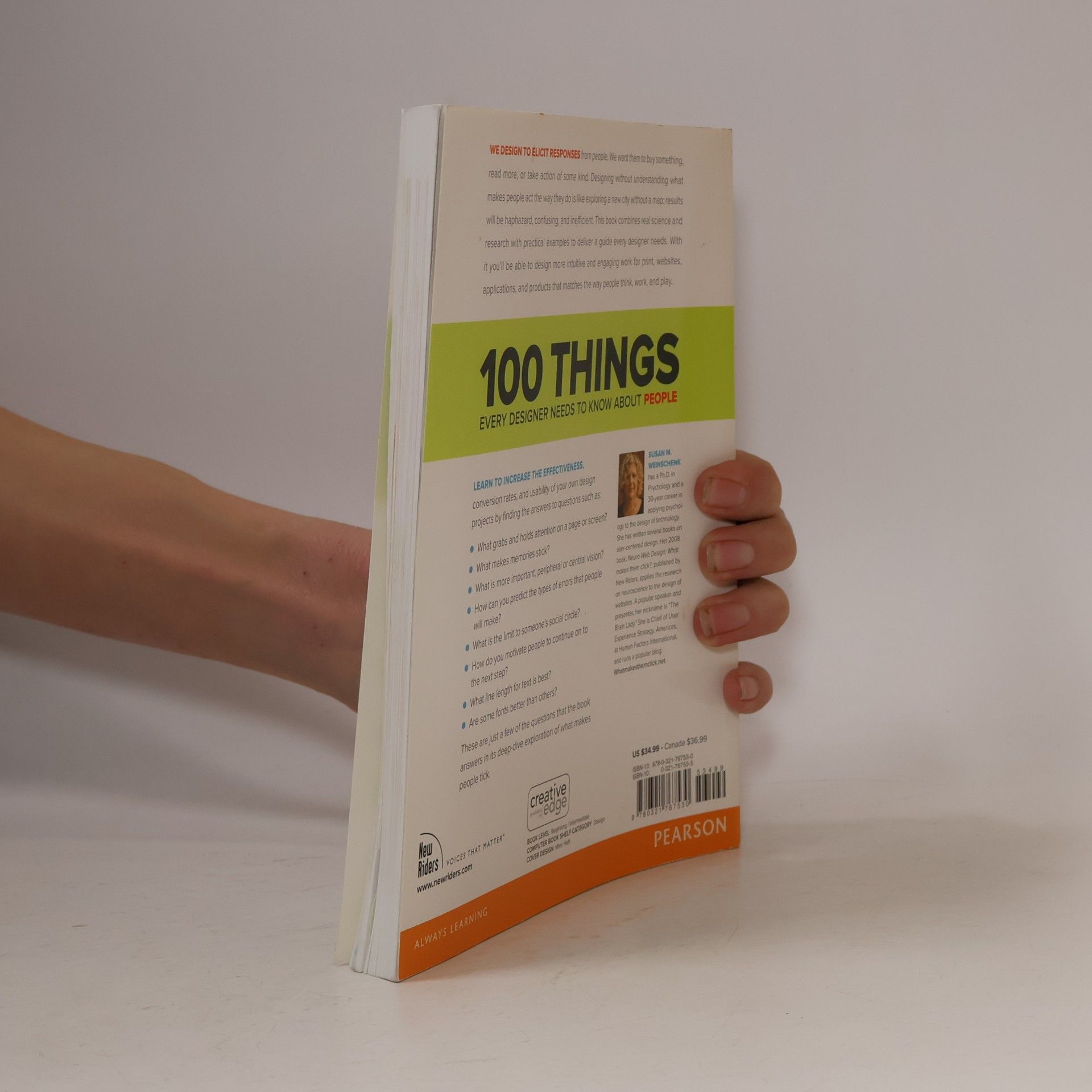 Susan Weinschenk 100 Things Every Designer Needs to Know About People