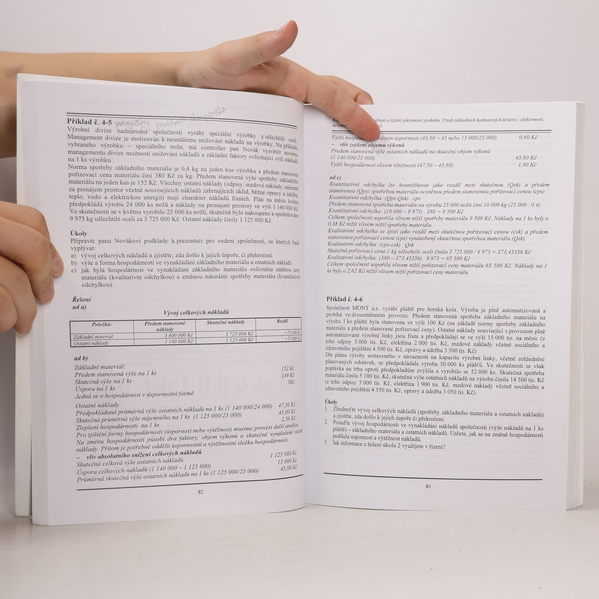 Libuše Šoljaková Manažerské účetnictví I. : případové studie a příklady (pro kurzy 1MU305 a 1MU211)