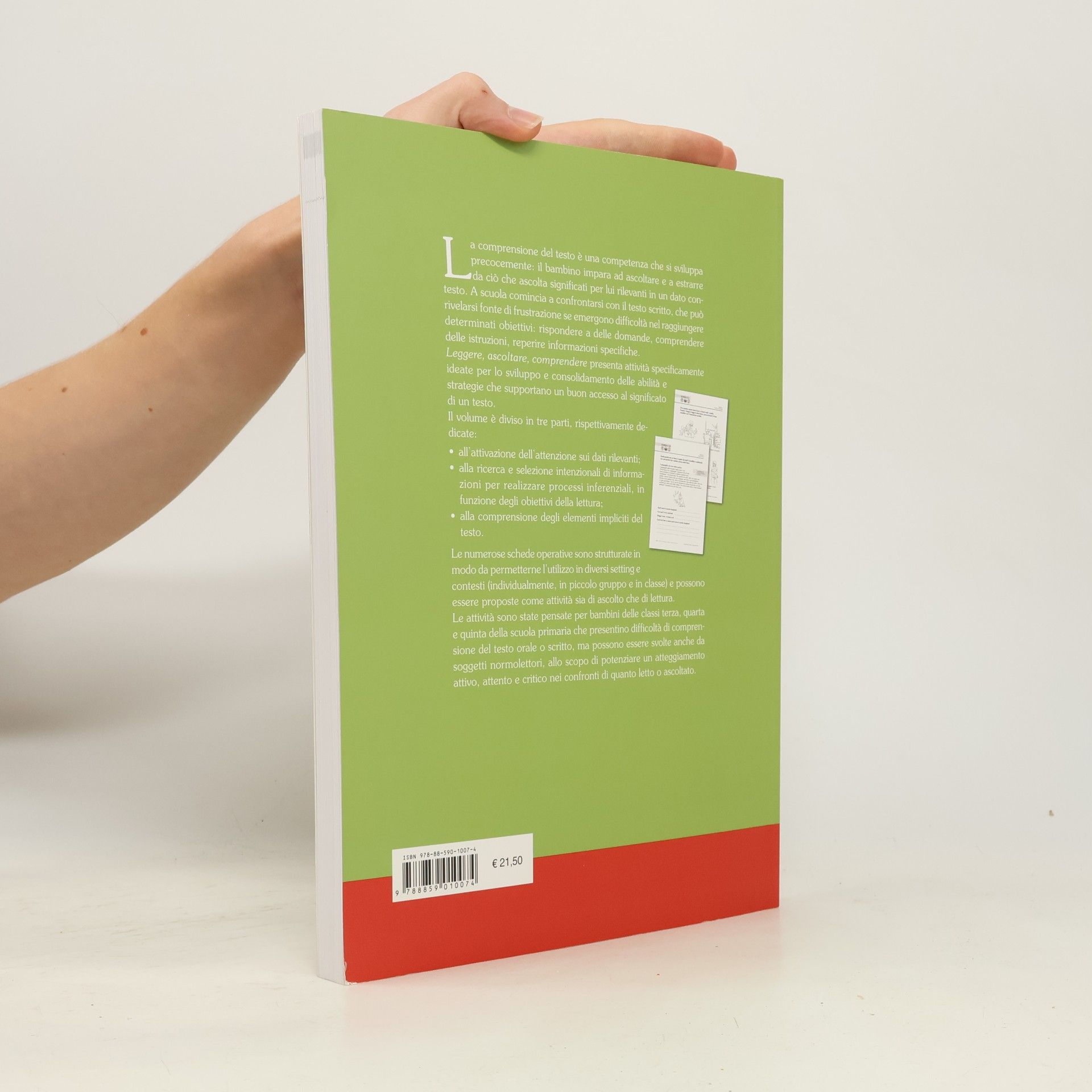 Alessandra Zoccali I materiali: Leggere, ascoltare, comprendere. Percorsi di riabilitazione logopedica per bambini con difficoltà di comprensione del testo orale e scritto