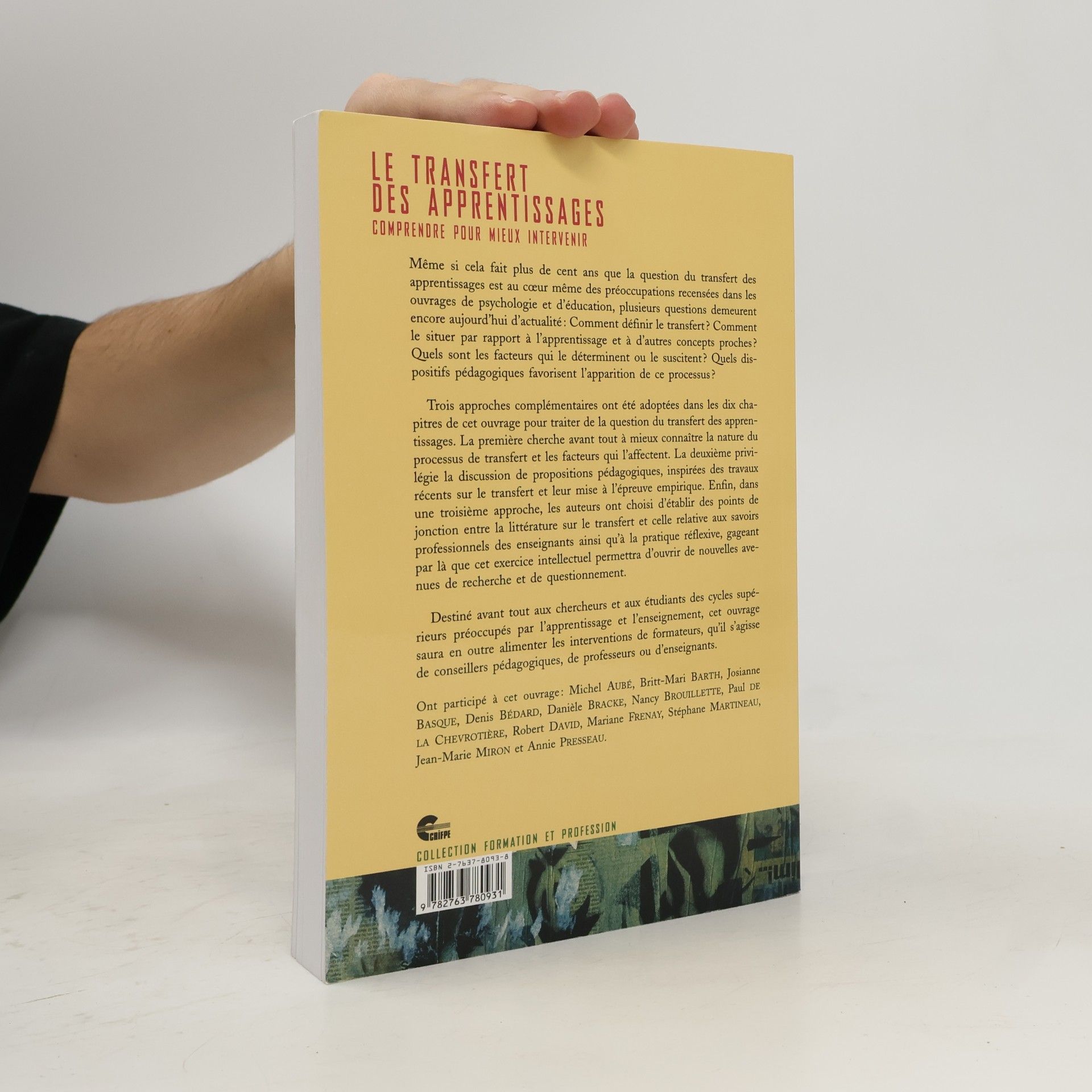 Anonyme Le transfert des apprentissages