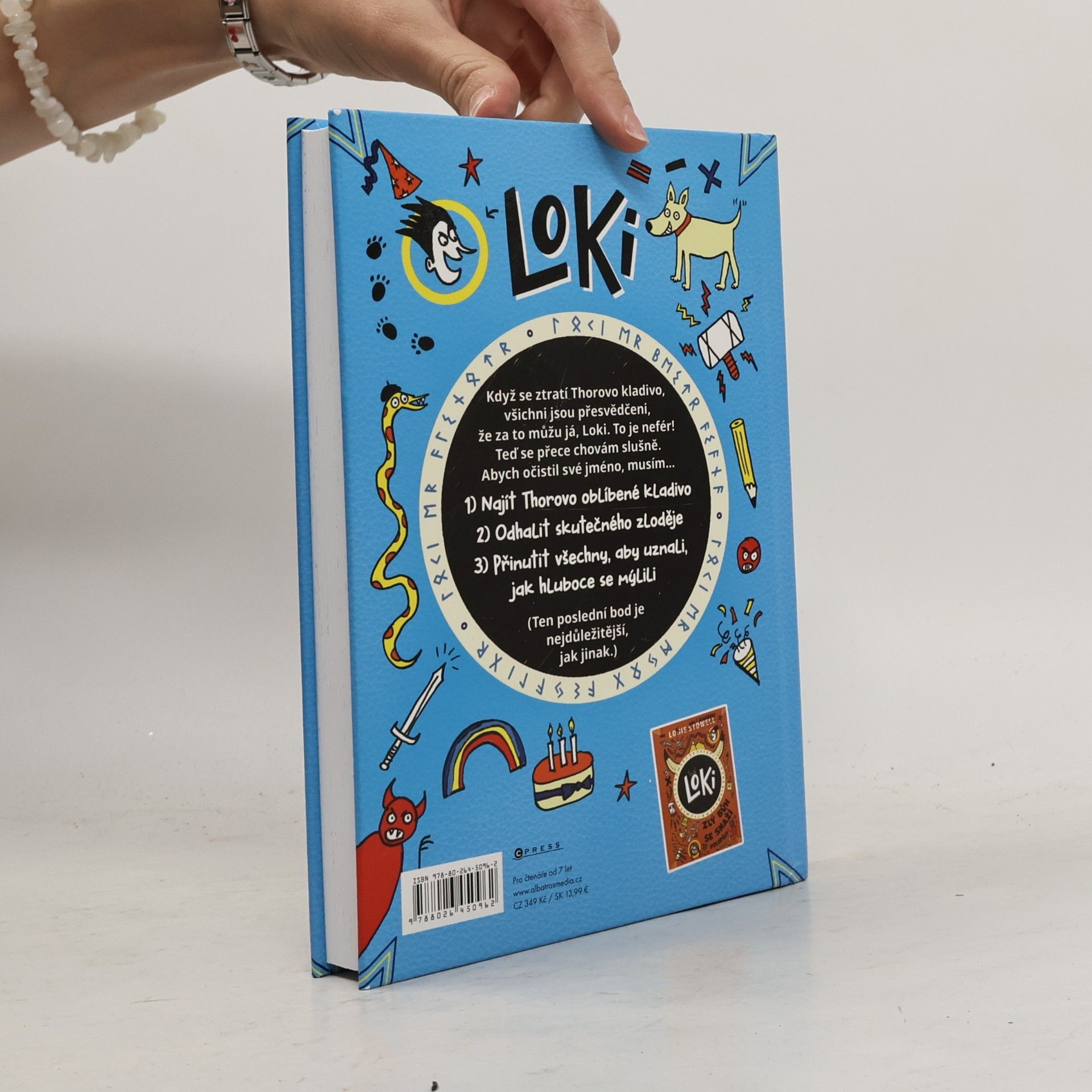 Louie Stowell Loki: zlý bůh se učí přijímat vinu