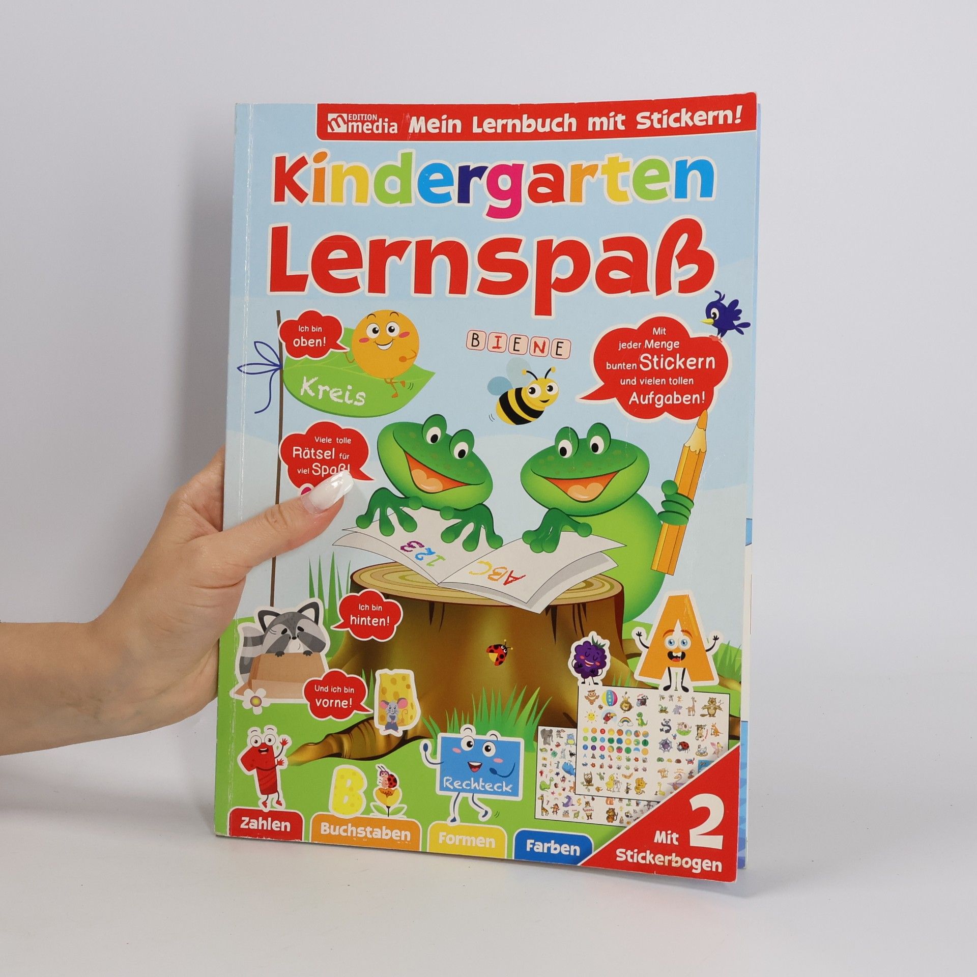 Autorenkollektiv Mein Lernbuch mit Stickern! Band 2: Kindergarten Lernspaß