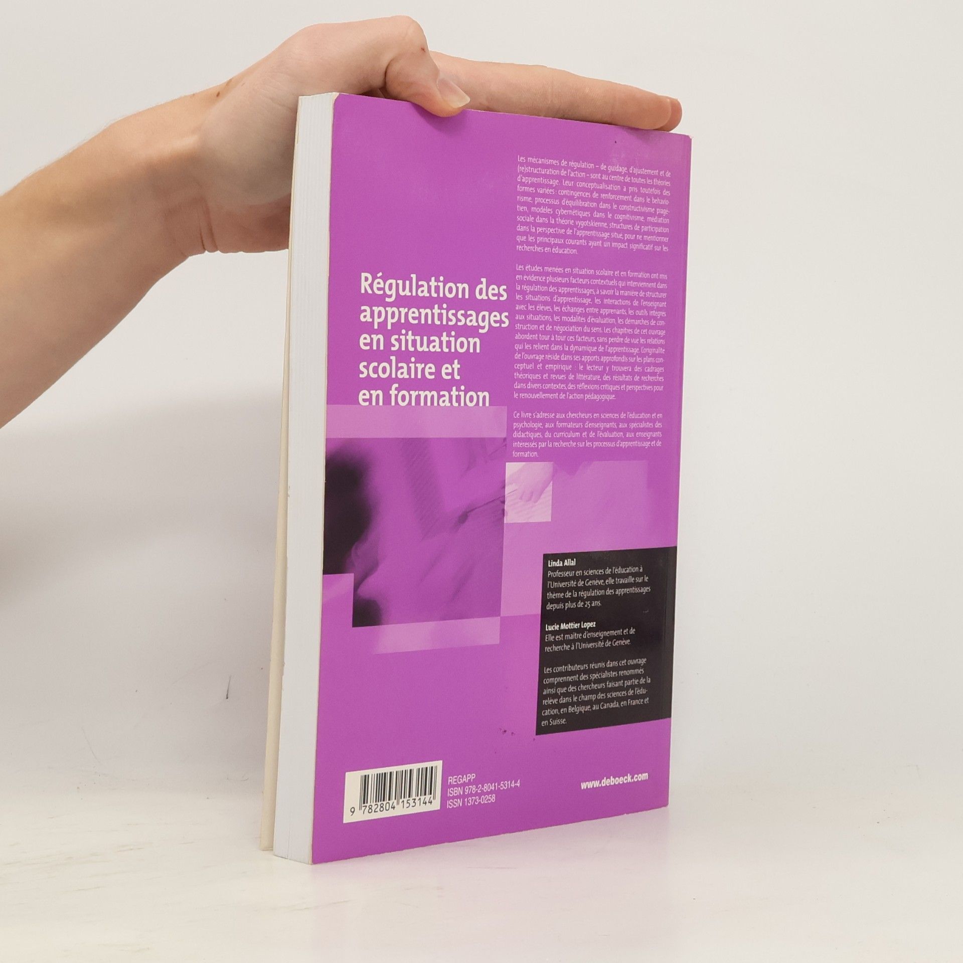 Linda Allal Perspectives en éducation & formation: Régulation des apprentissages en situation scolaire et en formation