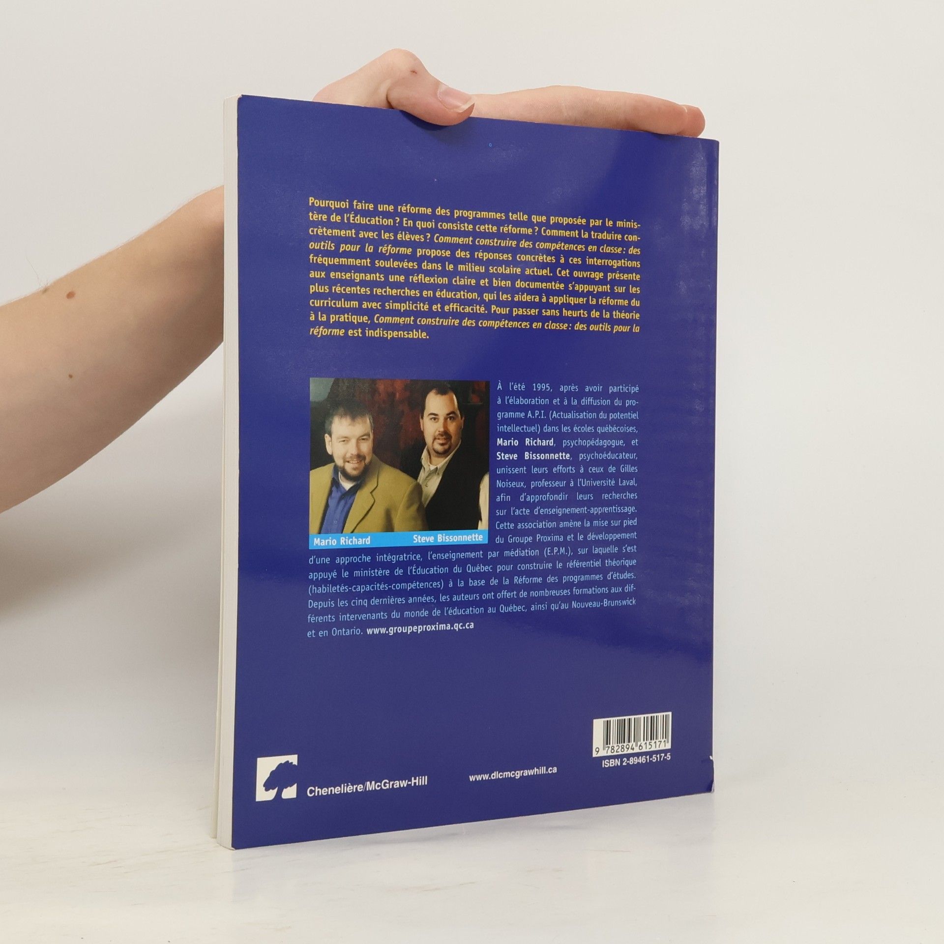 Steve Bissonnette Comment construire des compétences en classe