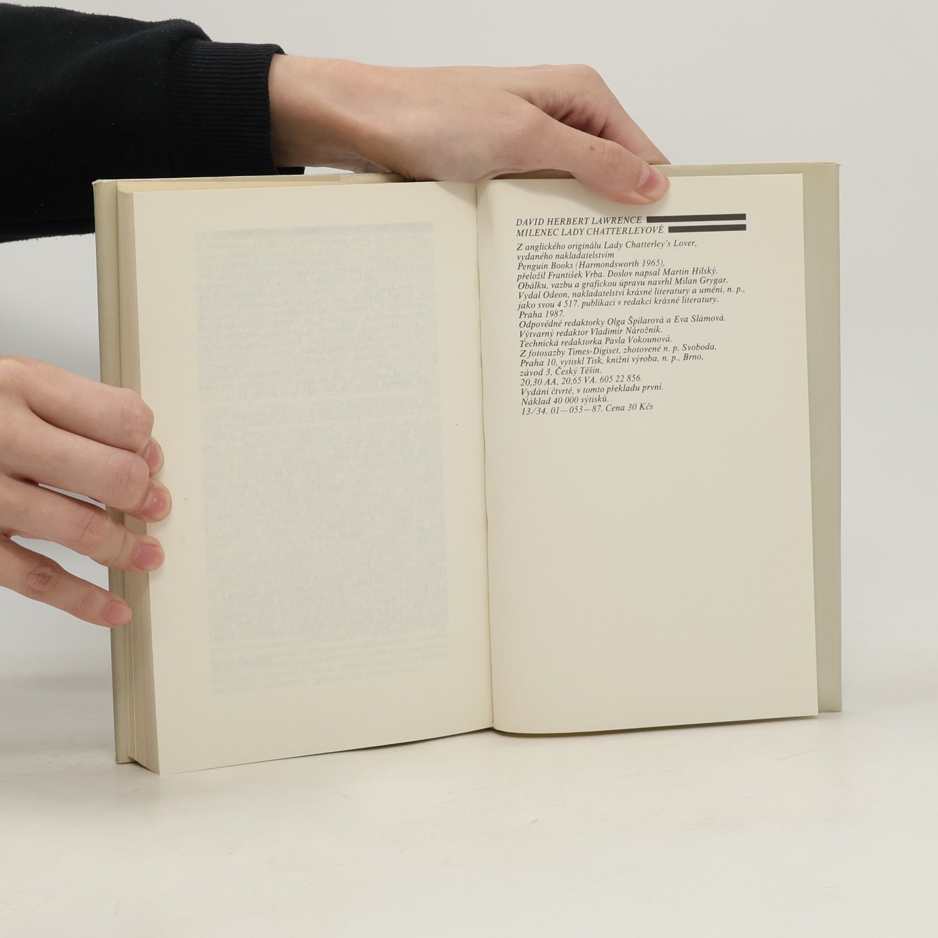 D. H. Lawrence Milenec lady Chatterleyové