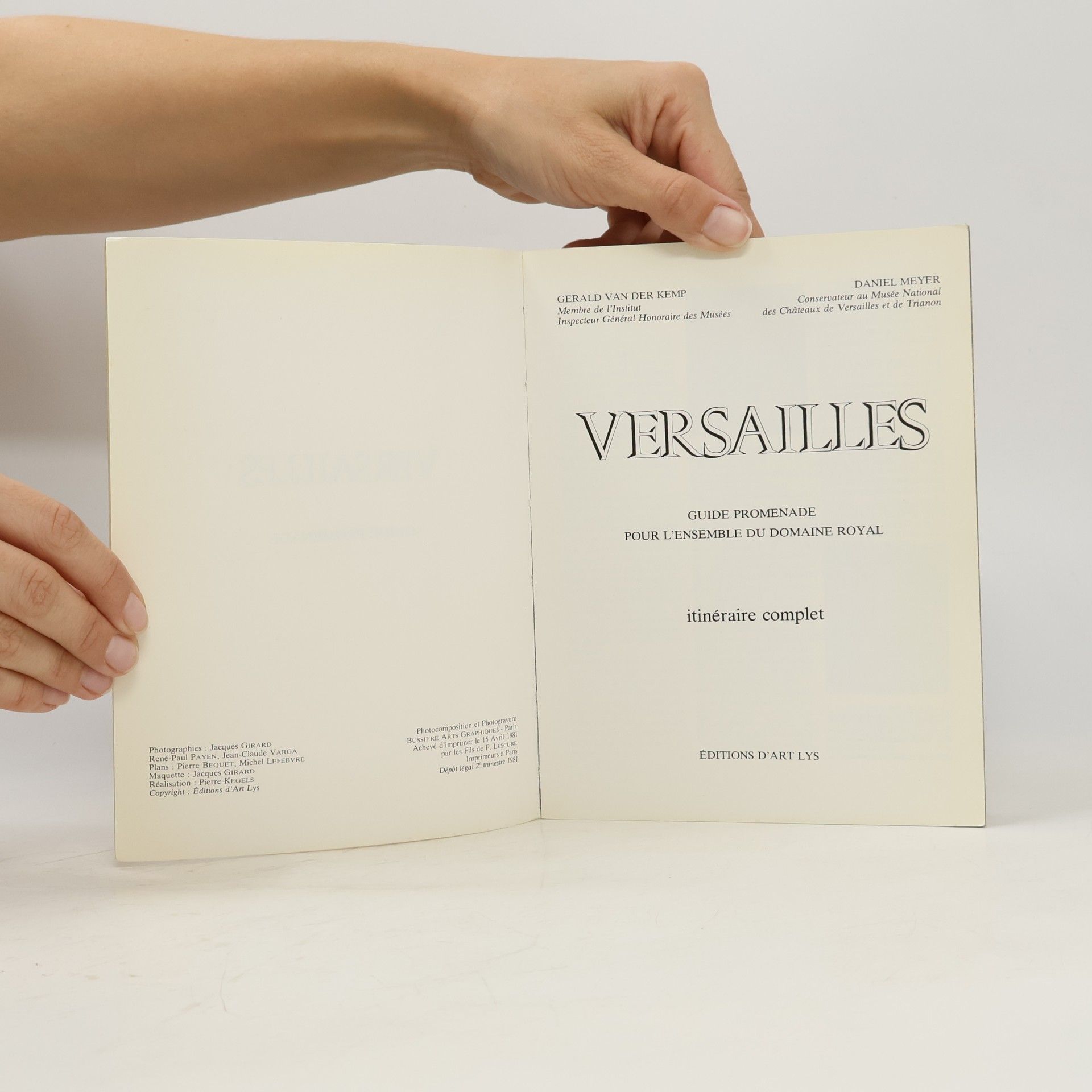 Gérald van der Kemp Versailles