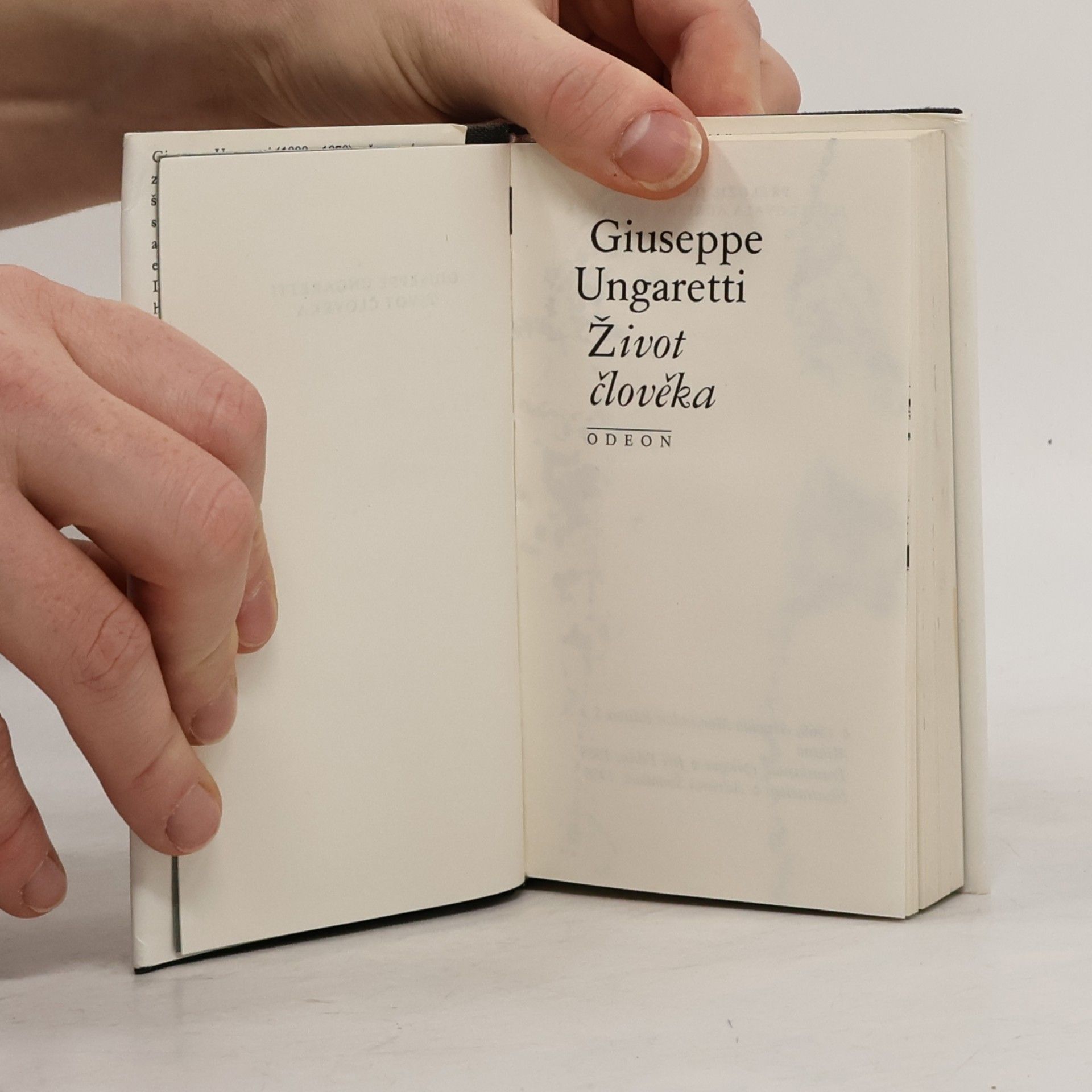 Giuseppe Ungaretti Život člověka