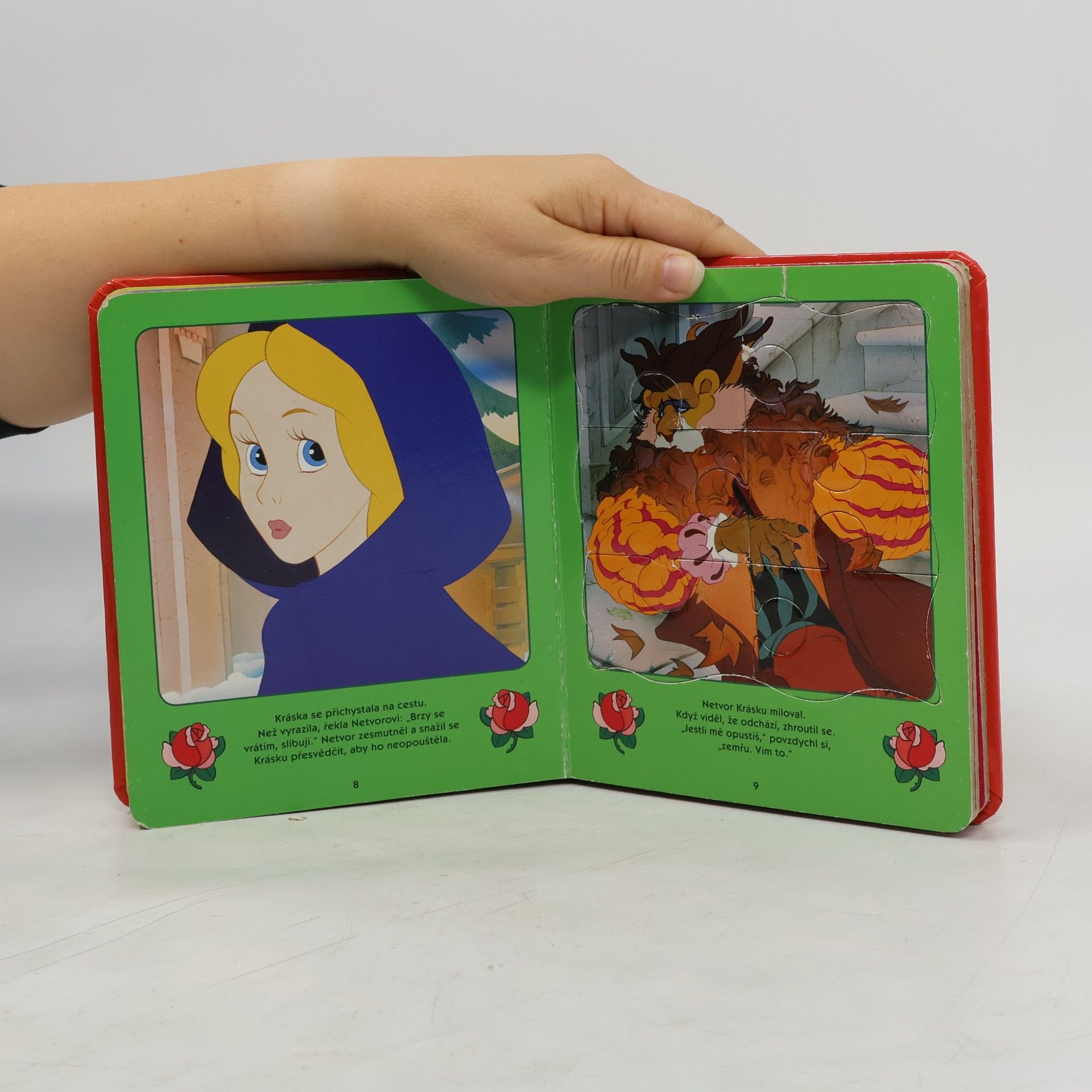Kolektiv autorů Kráska a Netvor : V knížce najdete 6 skládaček puzzle