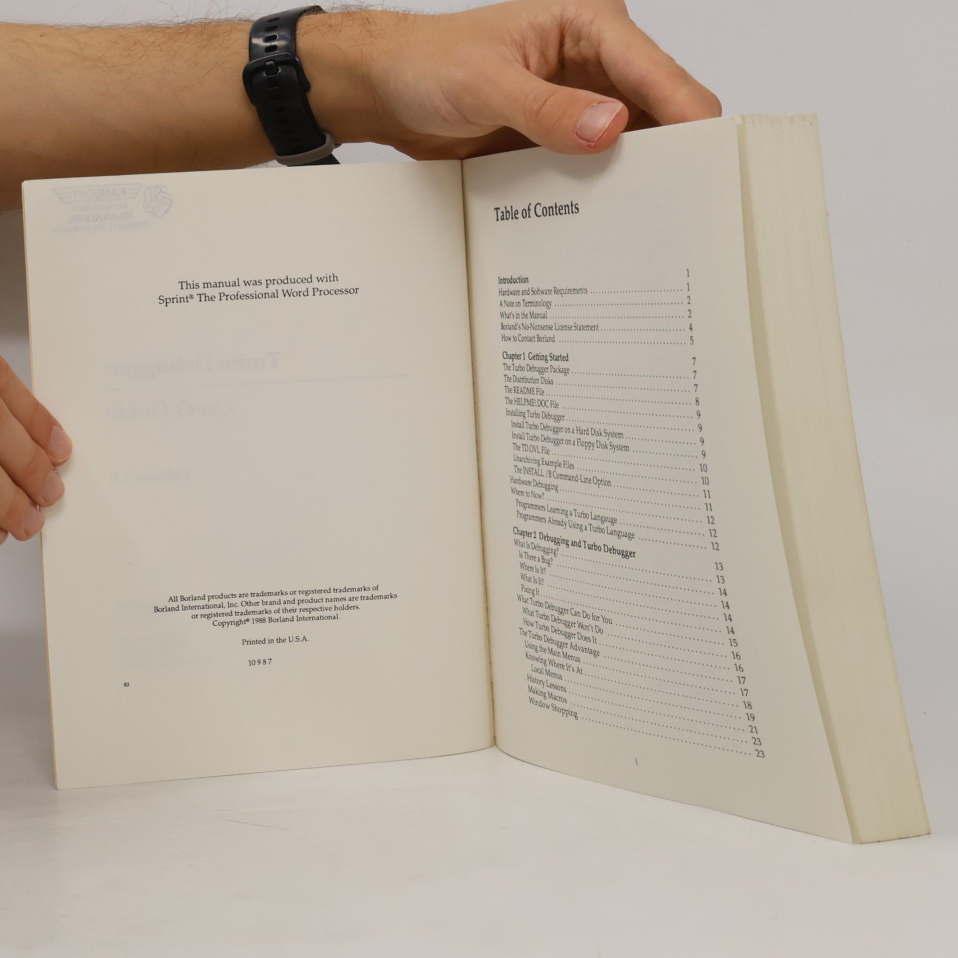 Collectif d'auteurs Turbo Debugger. User's Guide