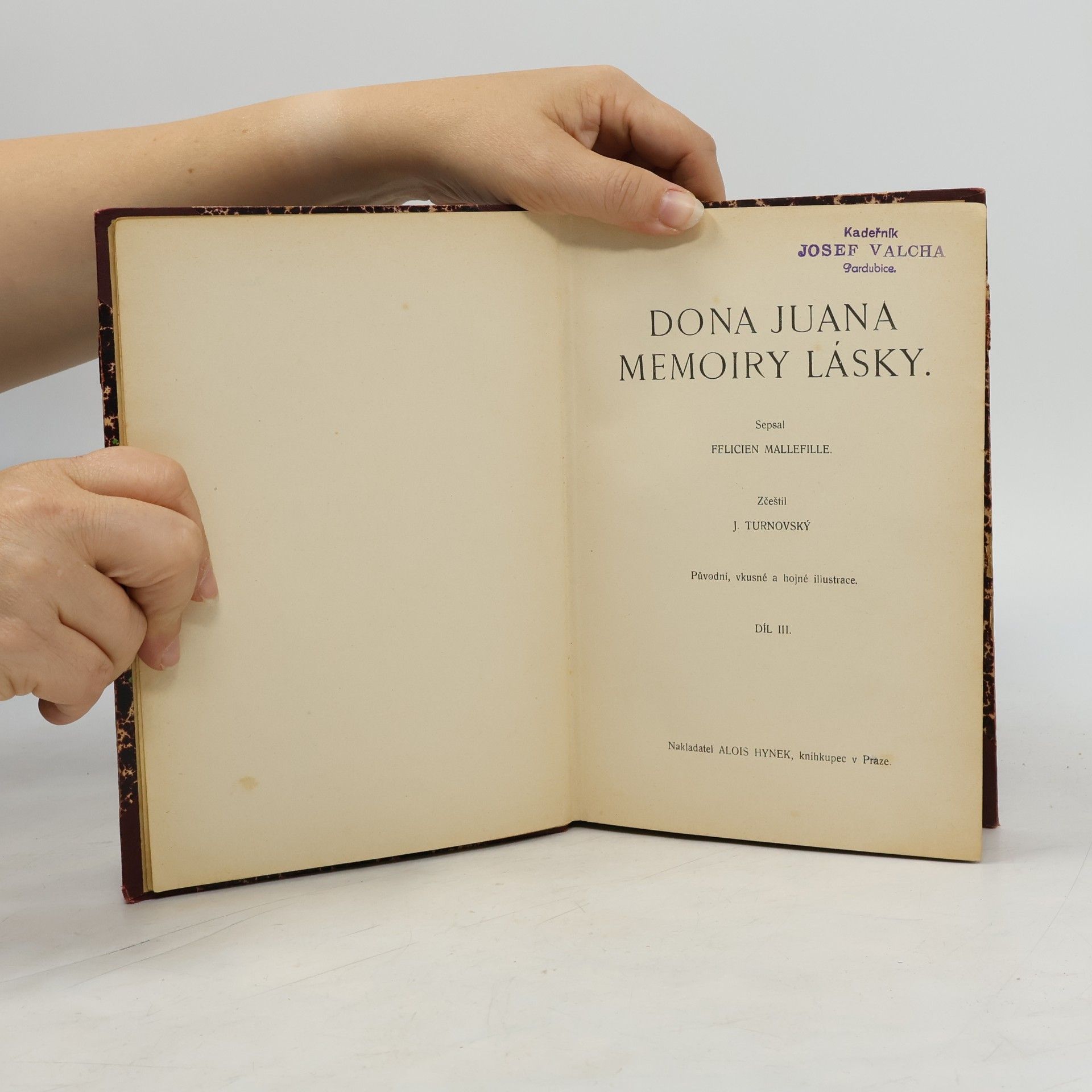 Félicien Mallefille Dona Juana memoiry lásky. Díl III