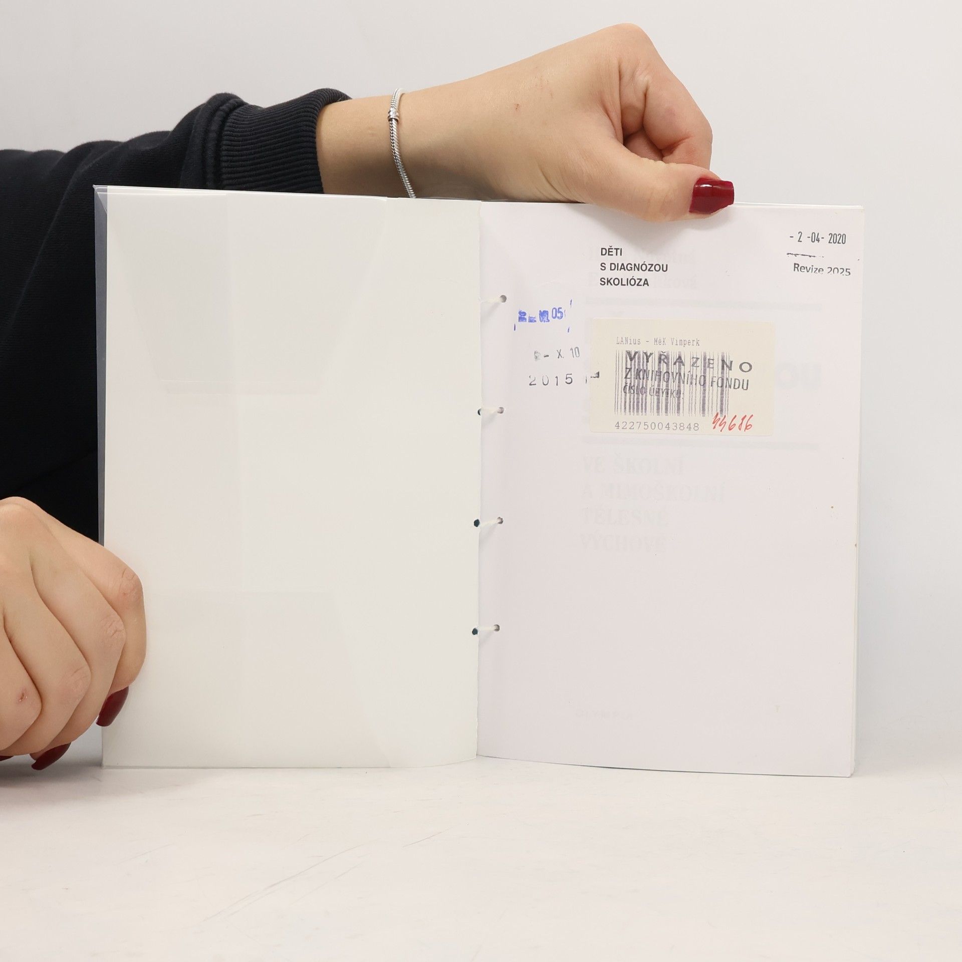 Hana Novotná Děti s diagnózou skolióza