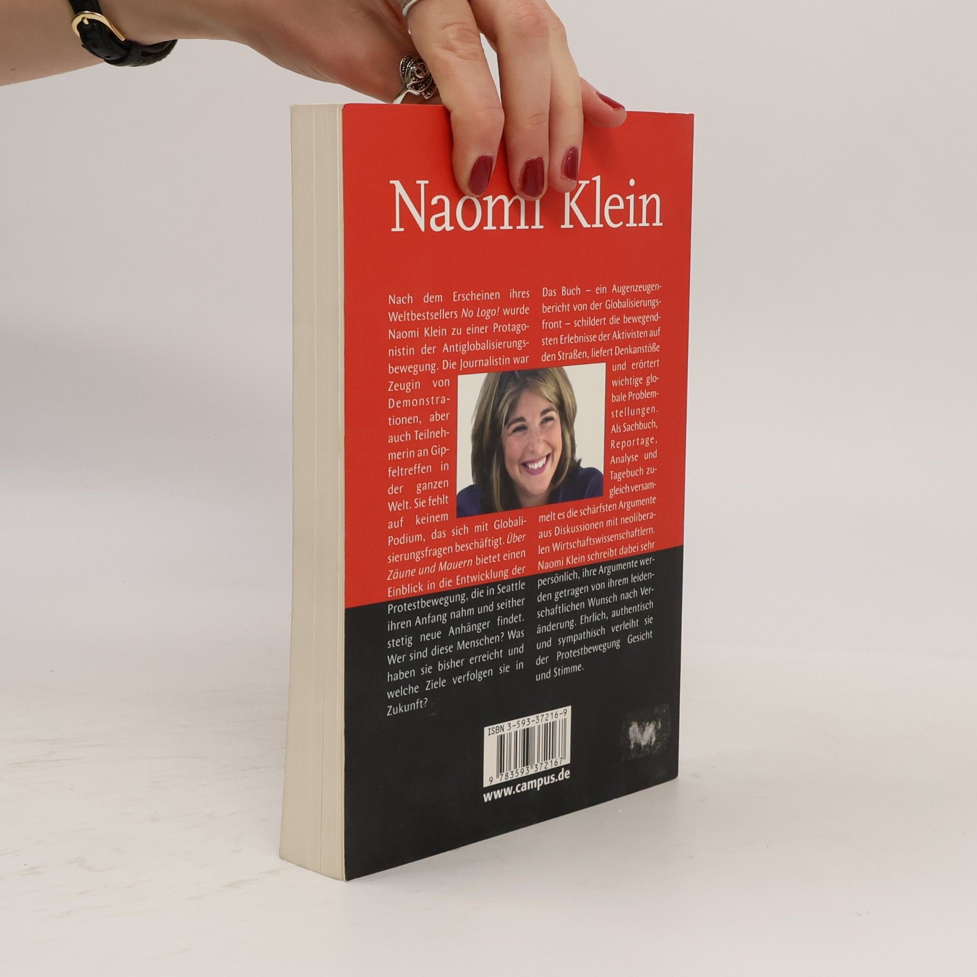 Naomi Klein Über Zäune und Mauern