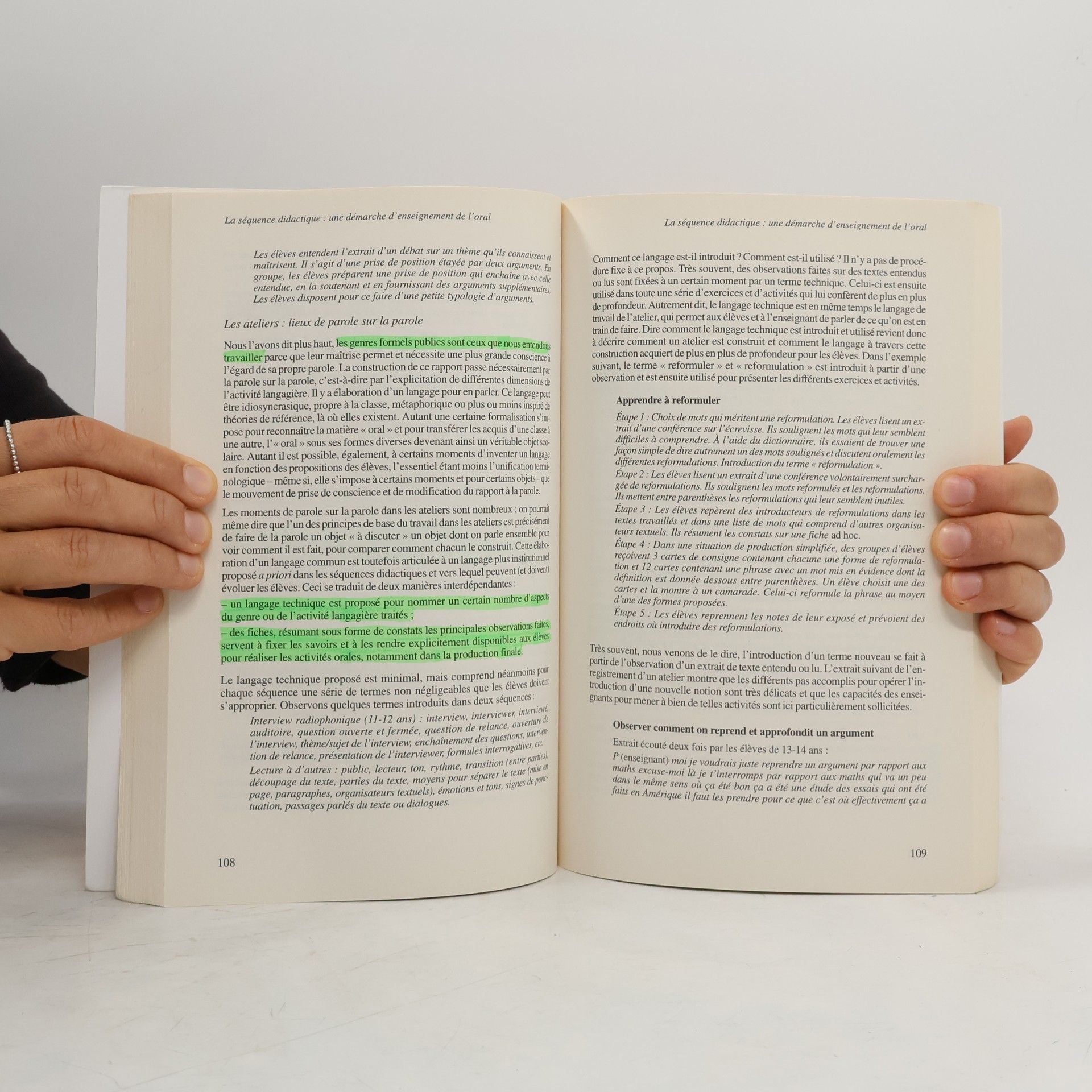 Joaquim Dolz Didactique du français: Pour un enseignement de l'oral