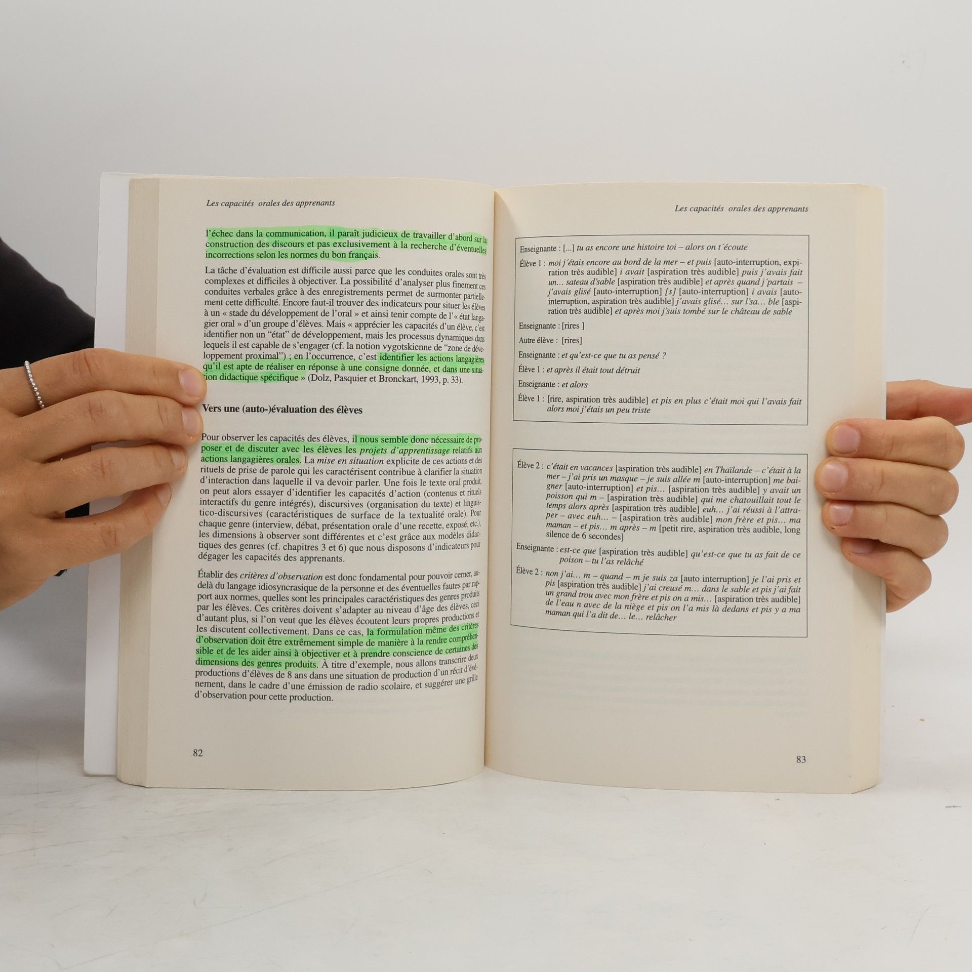Joaquim Dolz Didactique du français: Pour un enseignement de l'oral