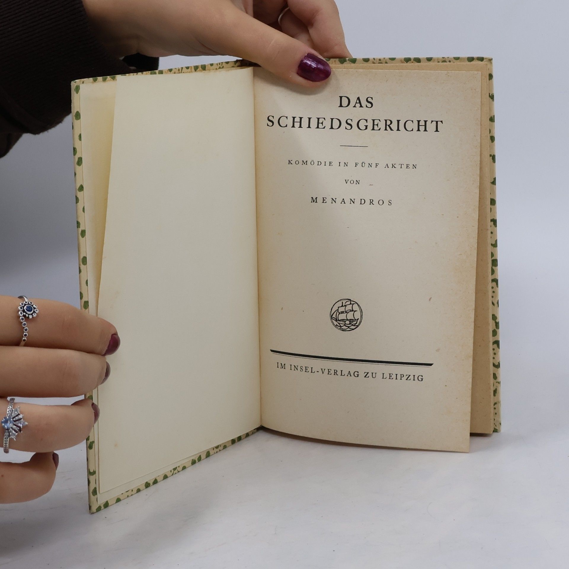 Menander Das Schiedsgericht