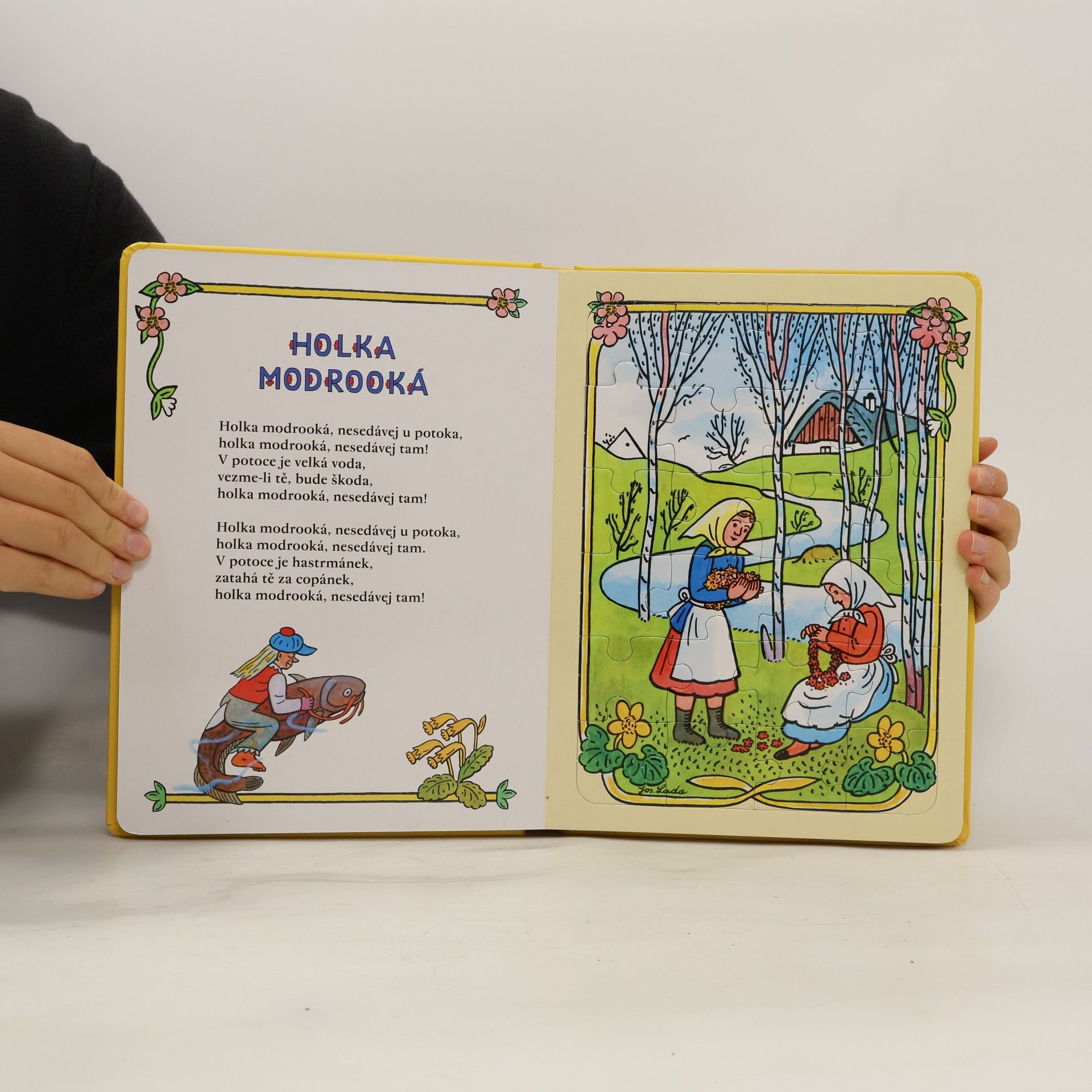 Josef Lada Lidová říkadla a písničky s puzzle - České jaro