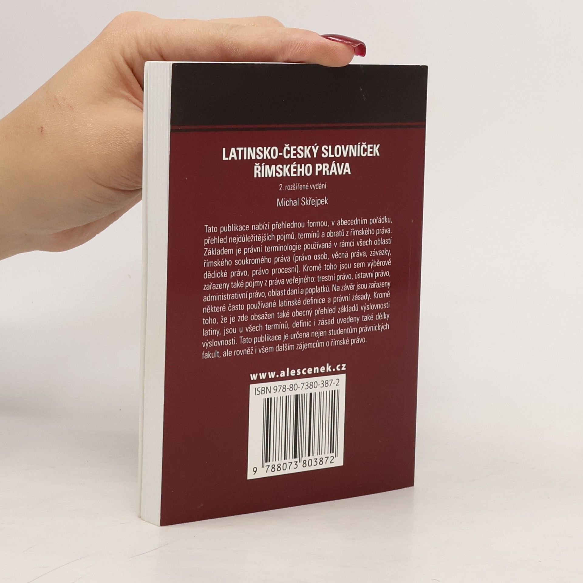 Michal Skřejpek Latinsko-český slovníček římského práva - 2. rozšířené vydání