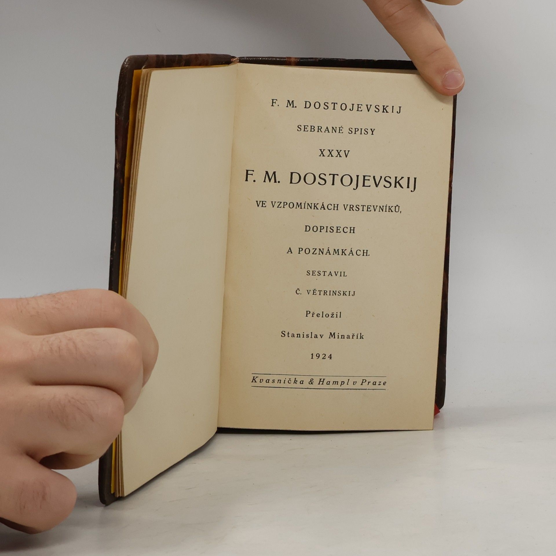 Fjodor Michajlovič Dostojevskij F. M. Dostojevskij ve vzpomínkách vrstevníků, dopisech a poznámkách