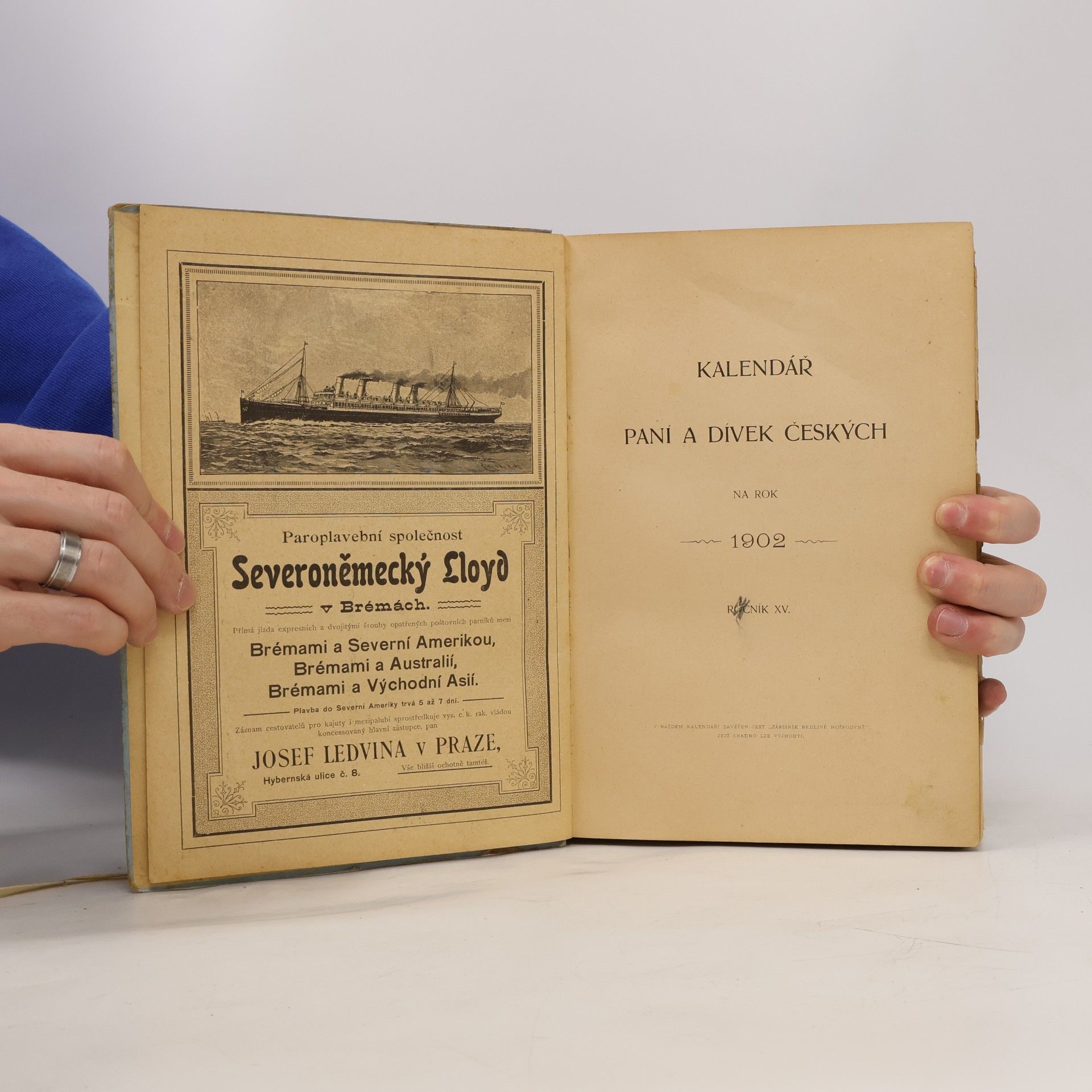 kolektiv KALENDÁŘ PANÍ A DÍVEK ČESKÝCH 1902