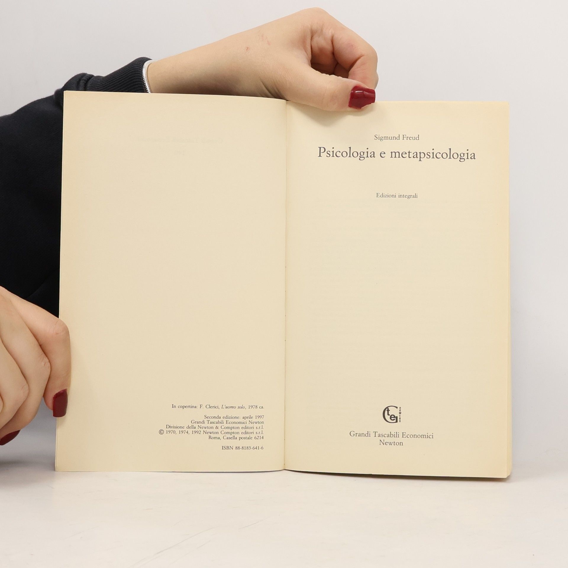 Sigmund Freud Psicologia e metapsicologia