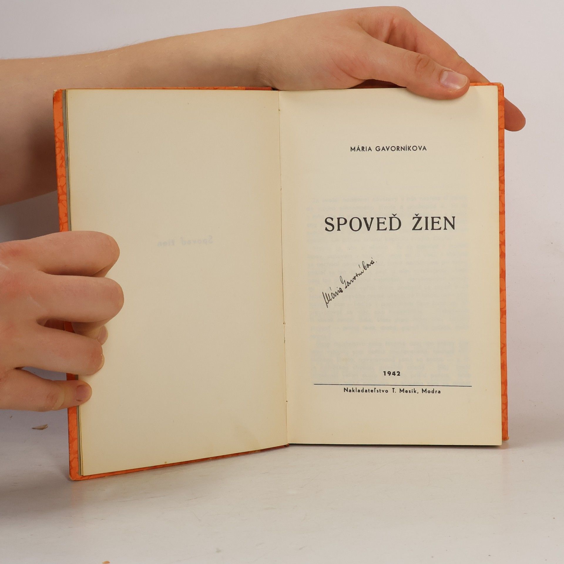 Mária Gavorníková Spoveď žien