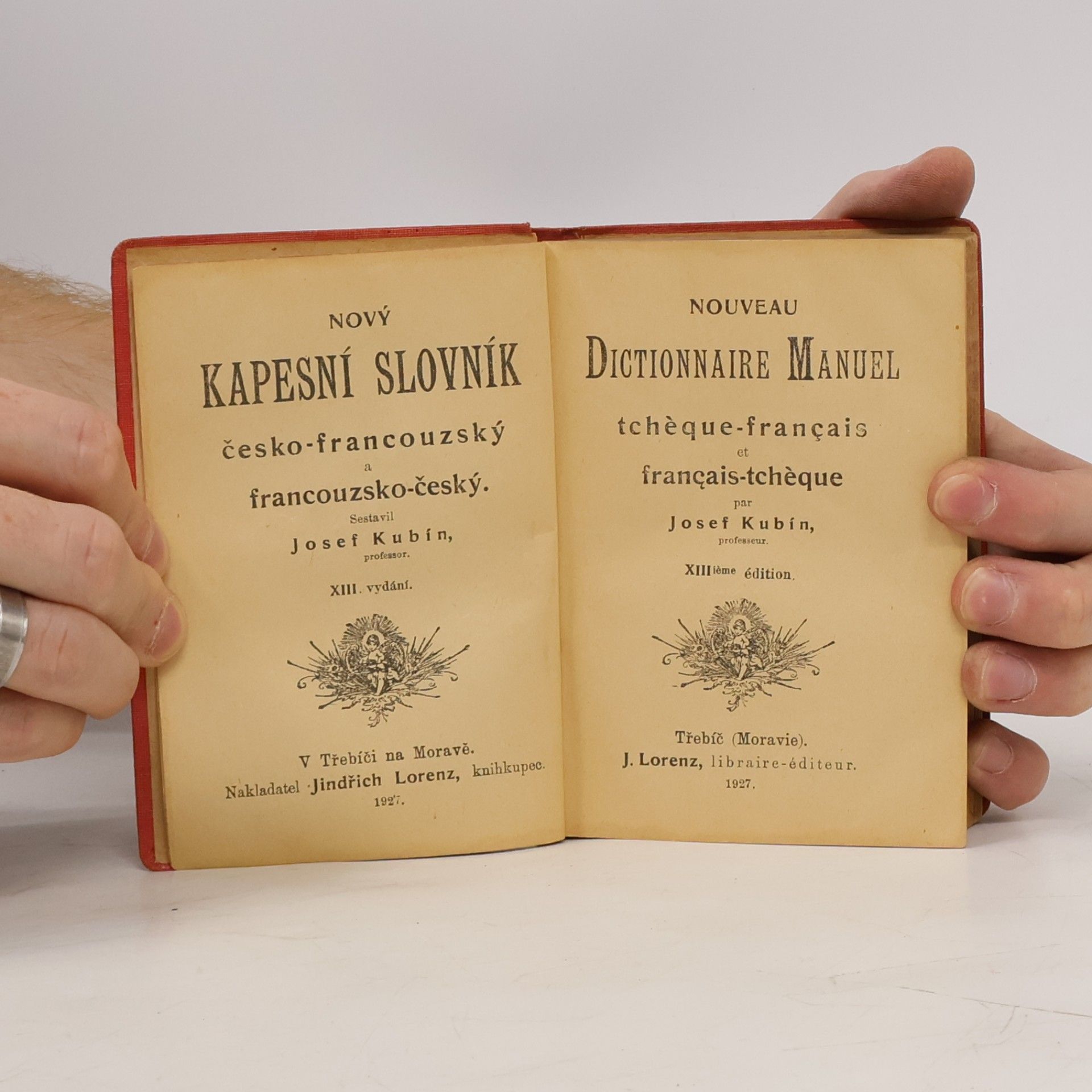 J. Štěpán Nový kapesní slovník česko-francouzský a francouzsko-český