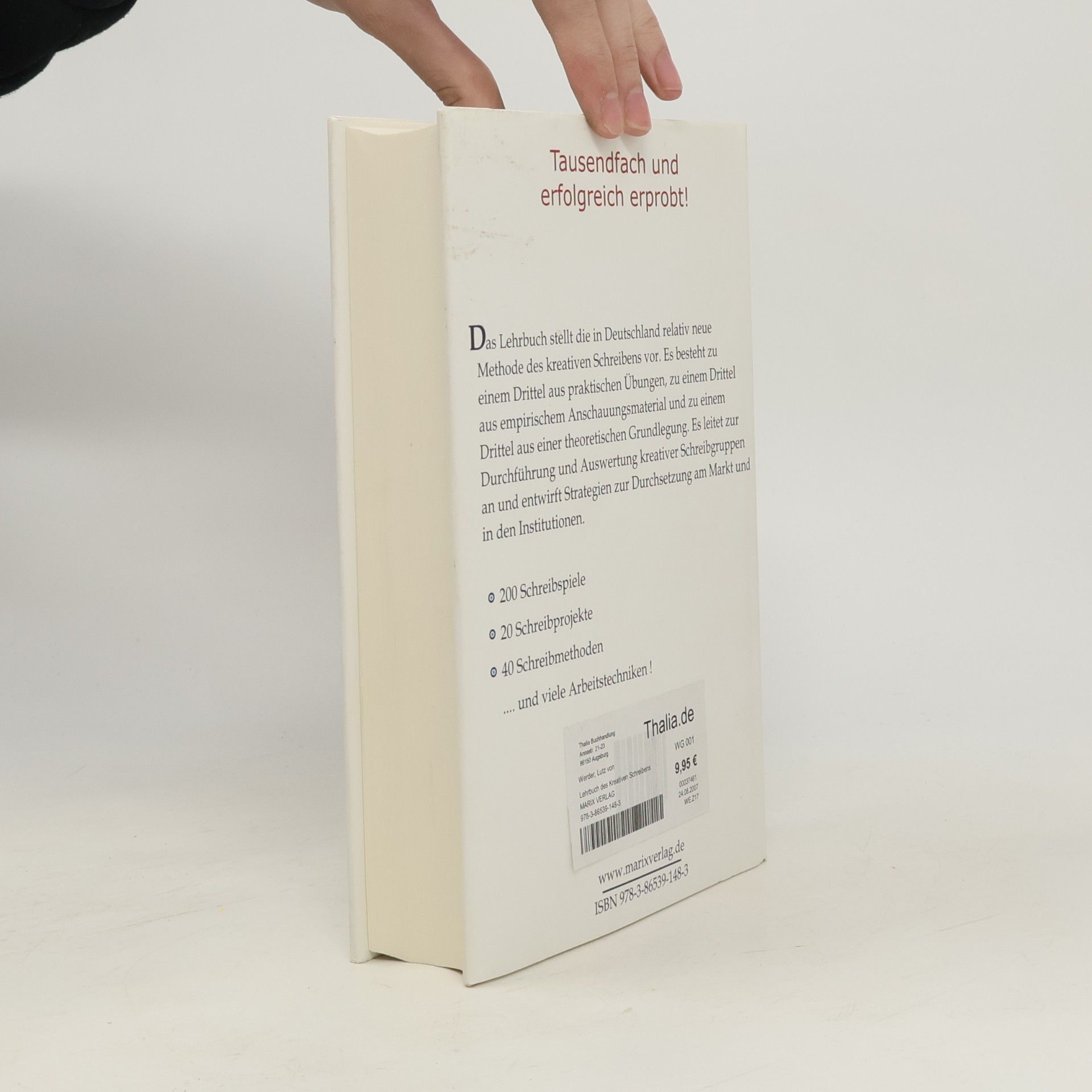 Lutz von Werder Lehrbuch des kreativen Schreibens