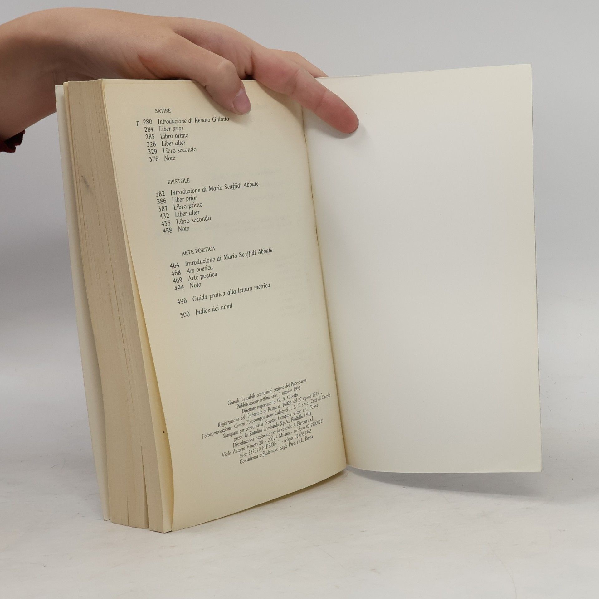 Various authors Orazio. Tutte le opere