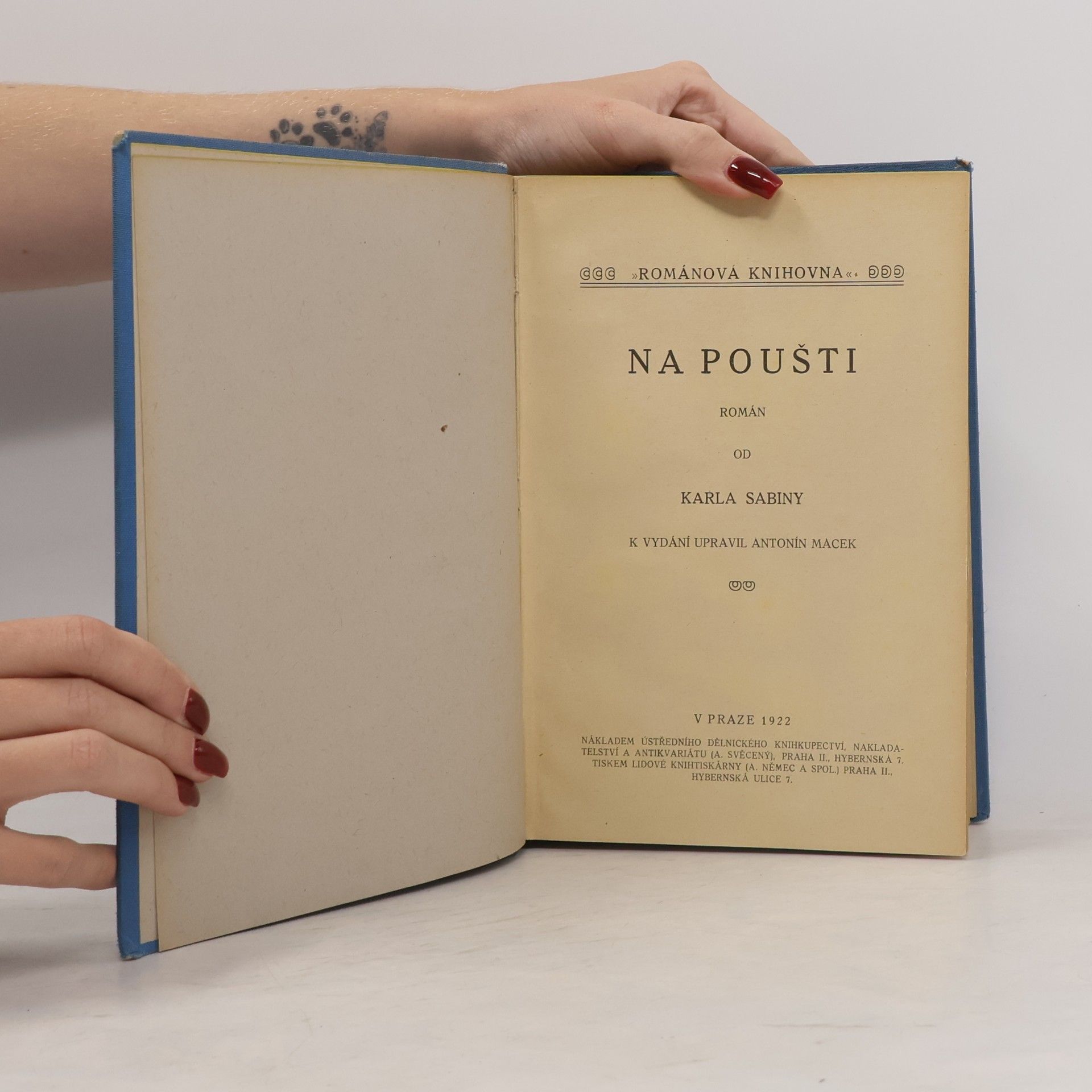 Karel Sabina Na poušti