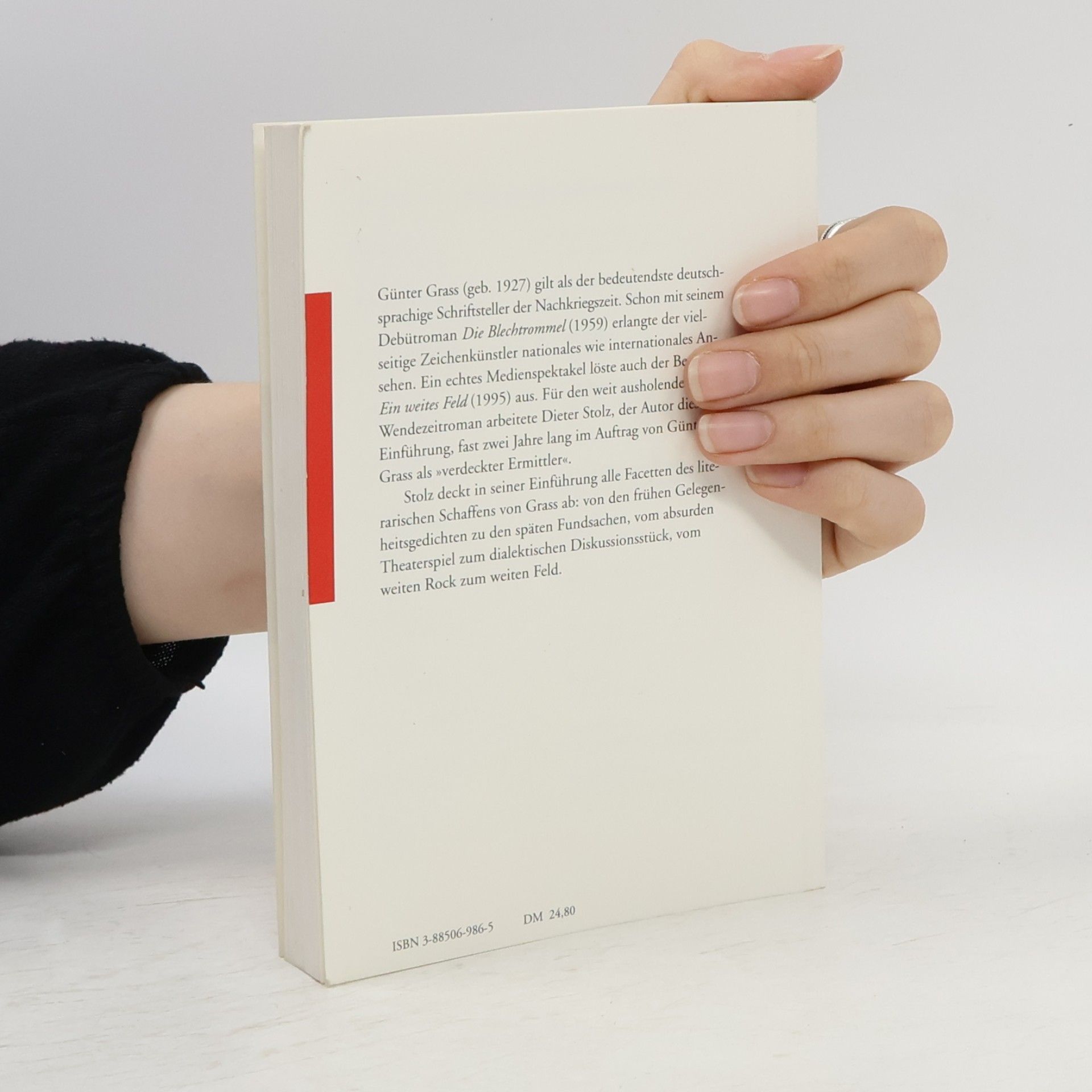 Dieter Stolz Günter Grass zur Einführung
