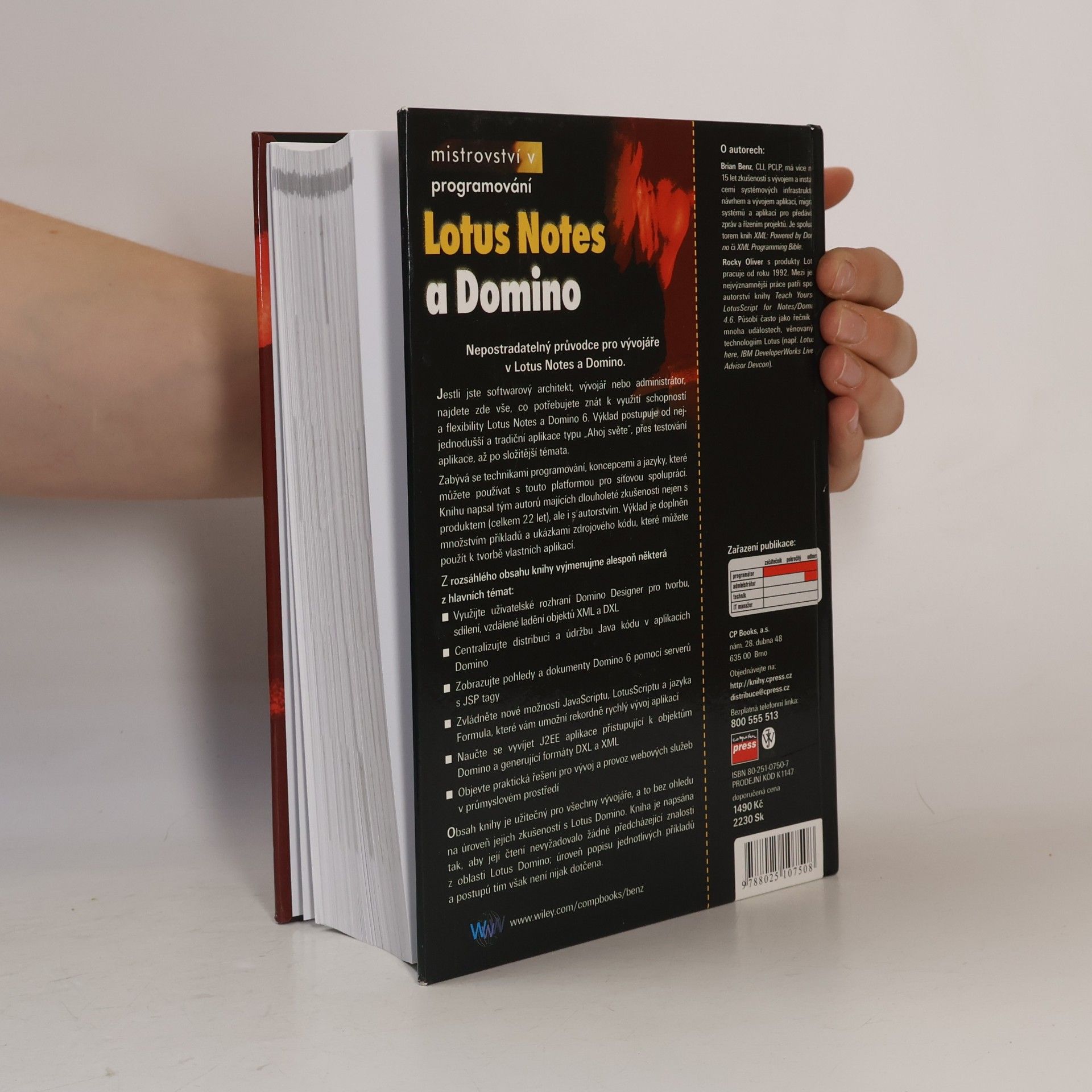 Brian Benz Mistrovství v programování Lotus Notes a Domino