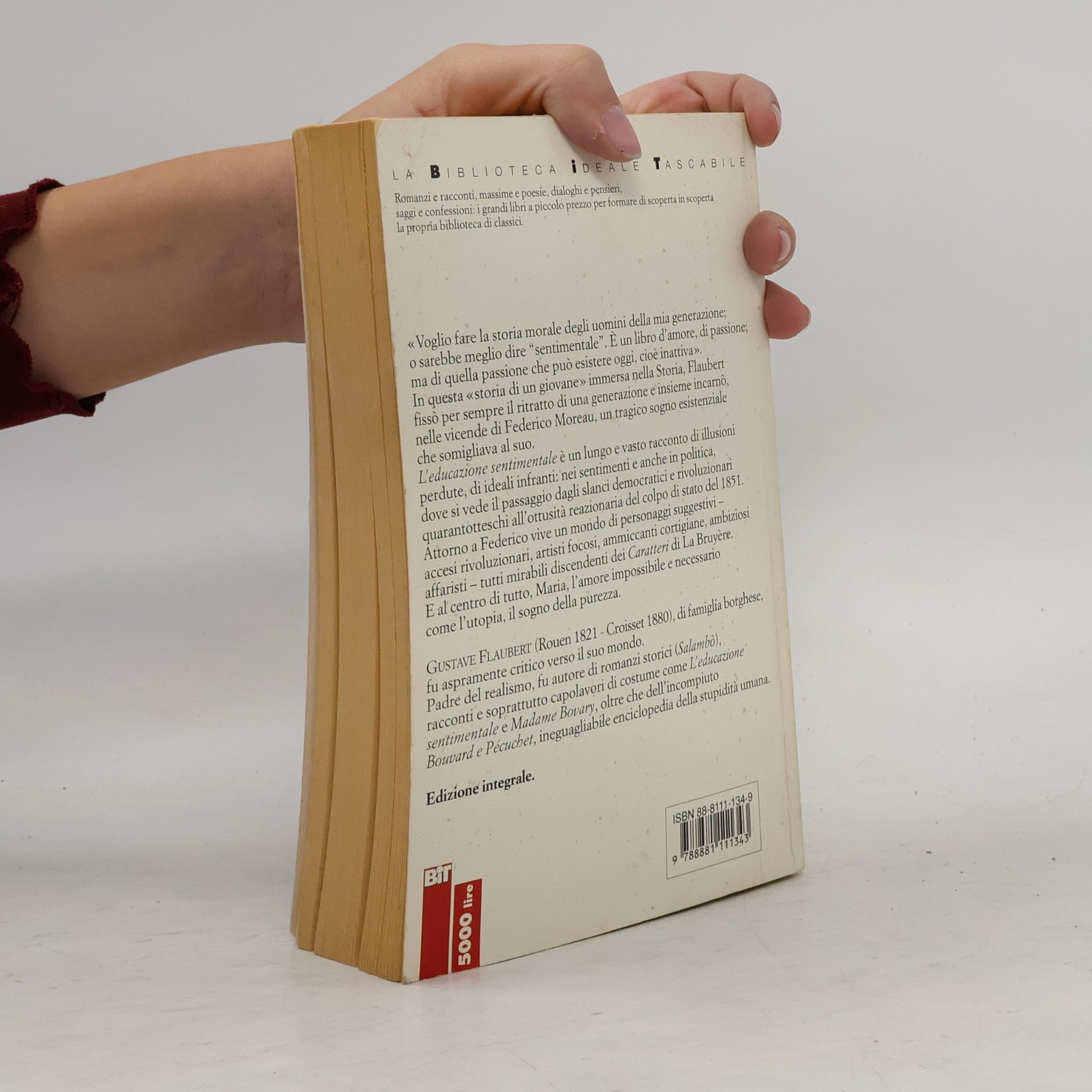 Gustave Flaubert La Biblioteca Ideale Tascabile - 64: L'educazione sentimentale
