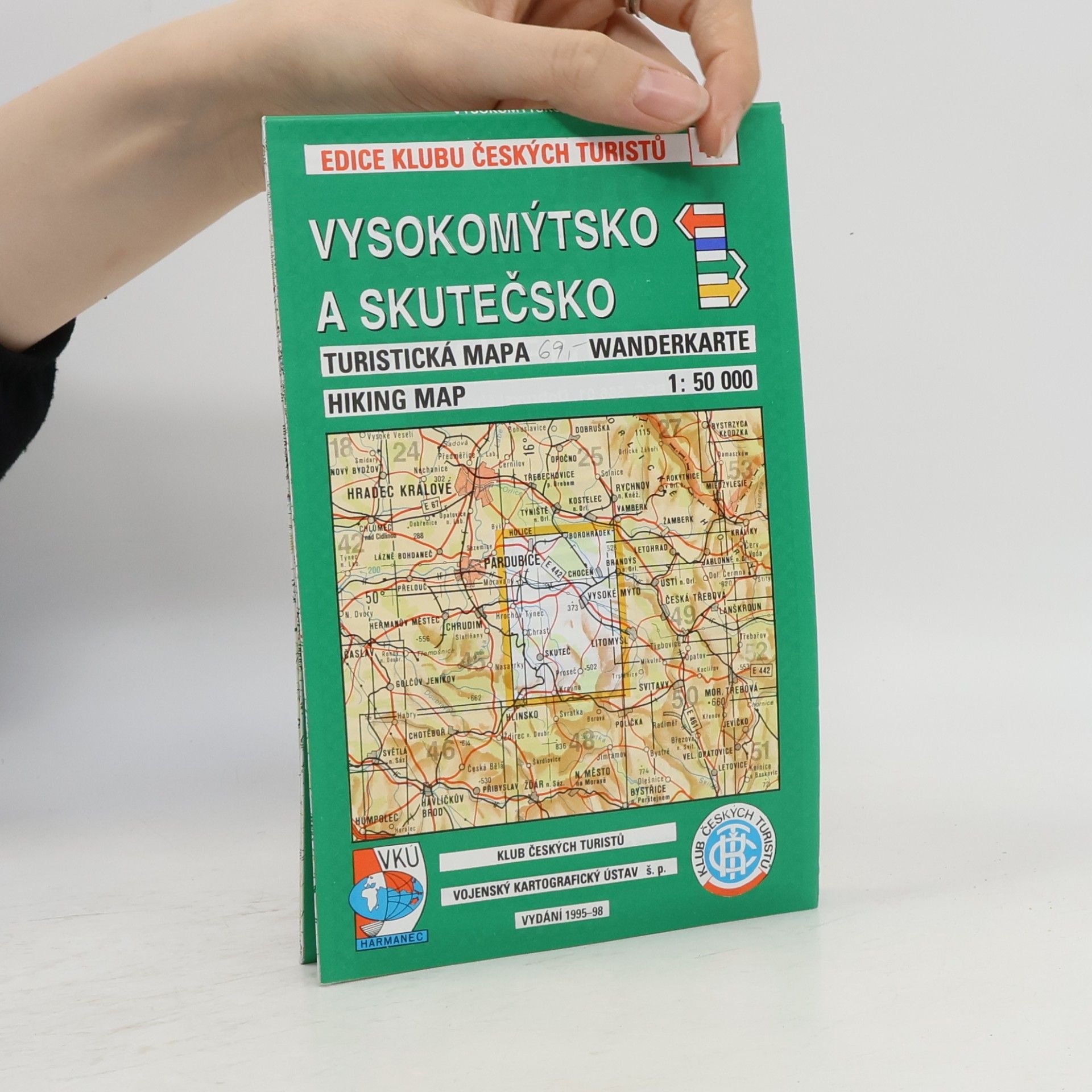 Kolektiv autorů Vysokomýtsko a Skutečsko turistická mapa
