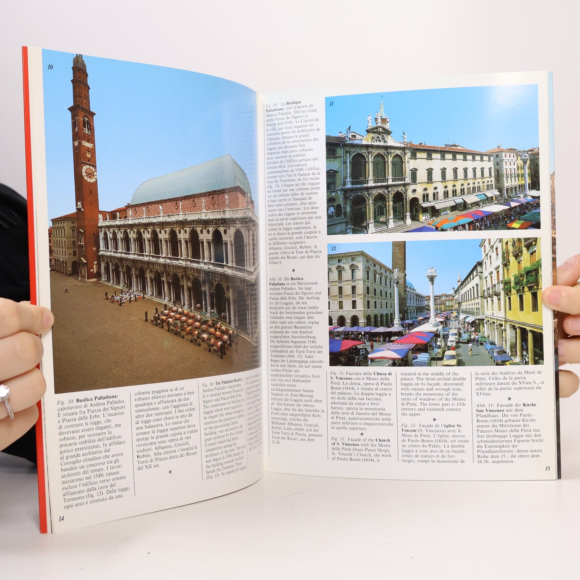 Vittoria Rossi Vicenza. Città artistica del Palladio. Guida souvenir con pianta della città. Ediz. multilingue