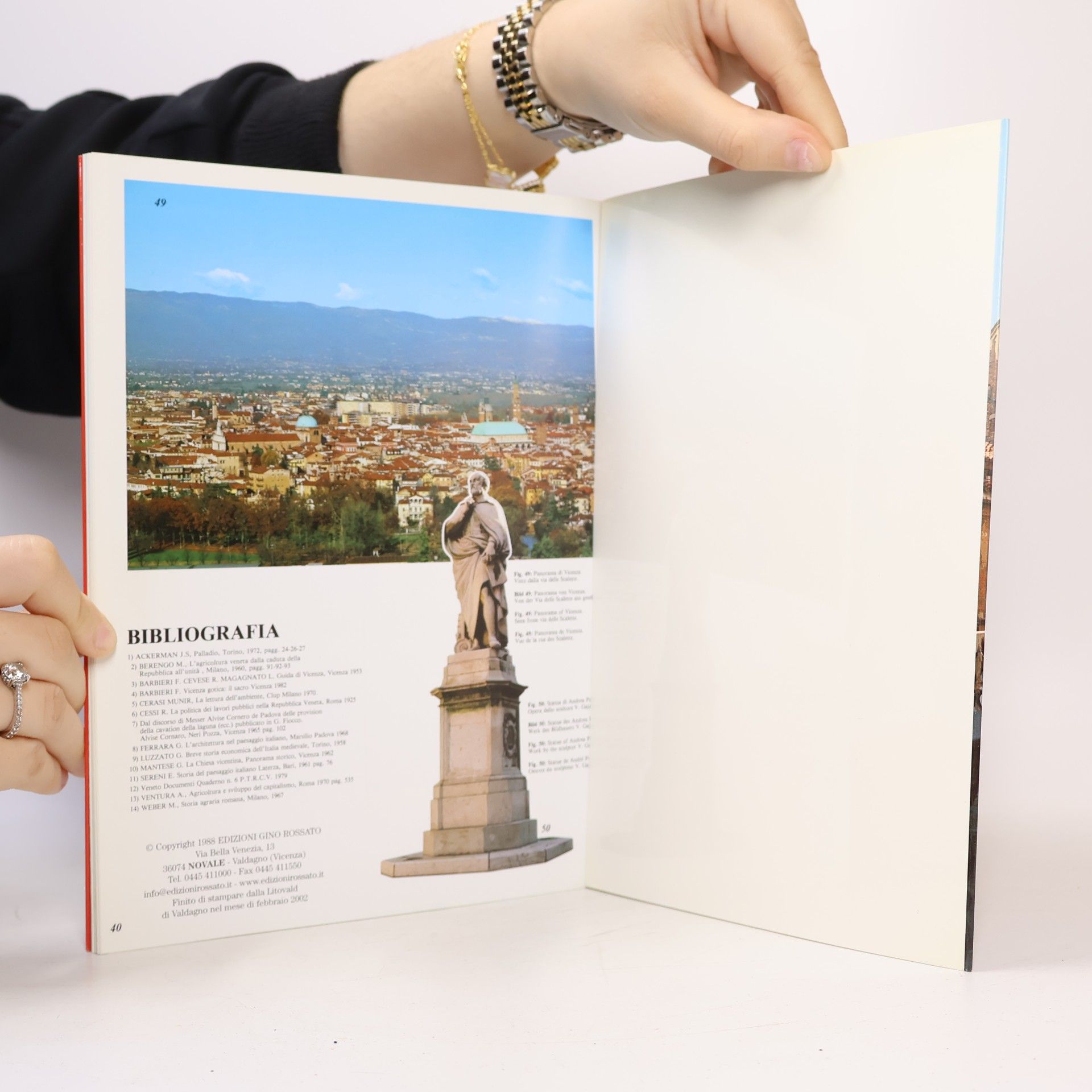 Vittoria Rossi Vicenza. Città artistica del Palladio. Guida souvenir con pianta della città. Ediz. multilingue