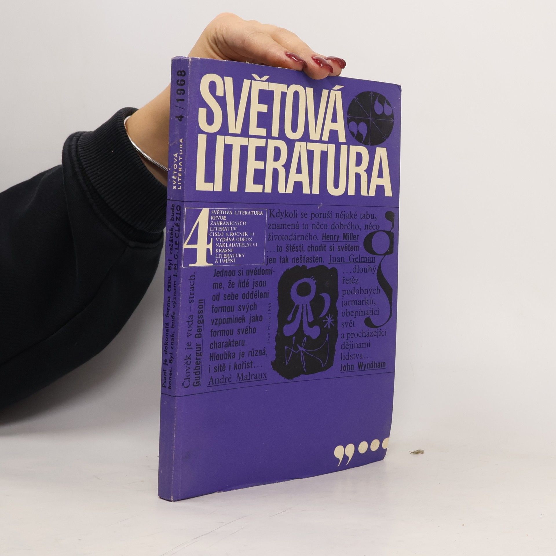 Světová literatura 4/1968
