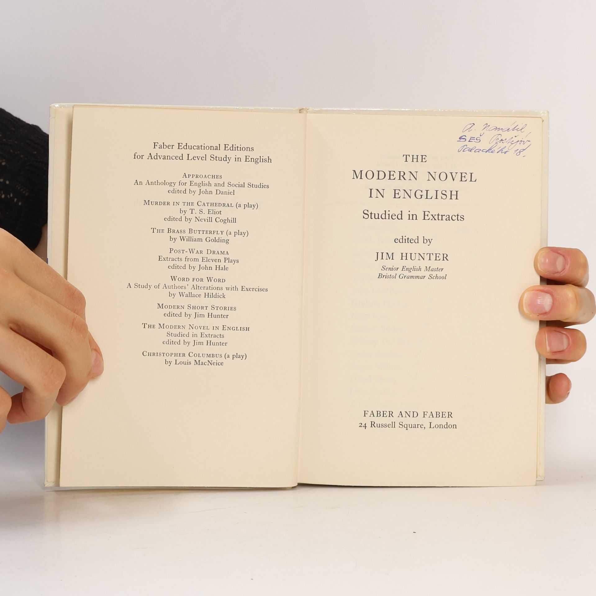 Kolektiv autorů The Modern Novel in English