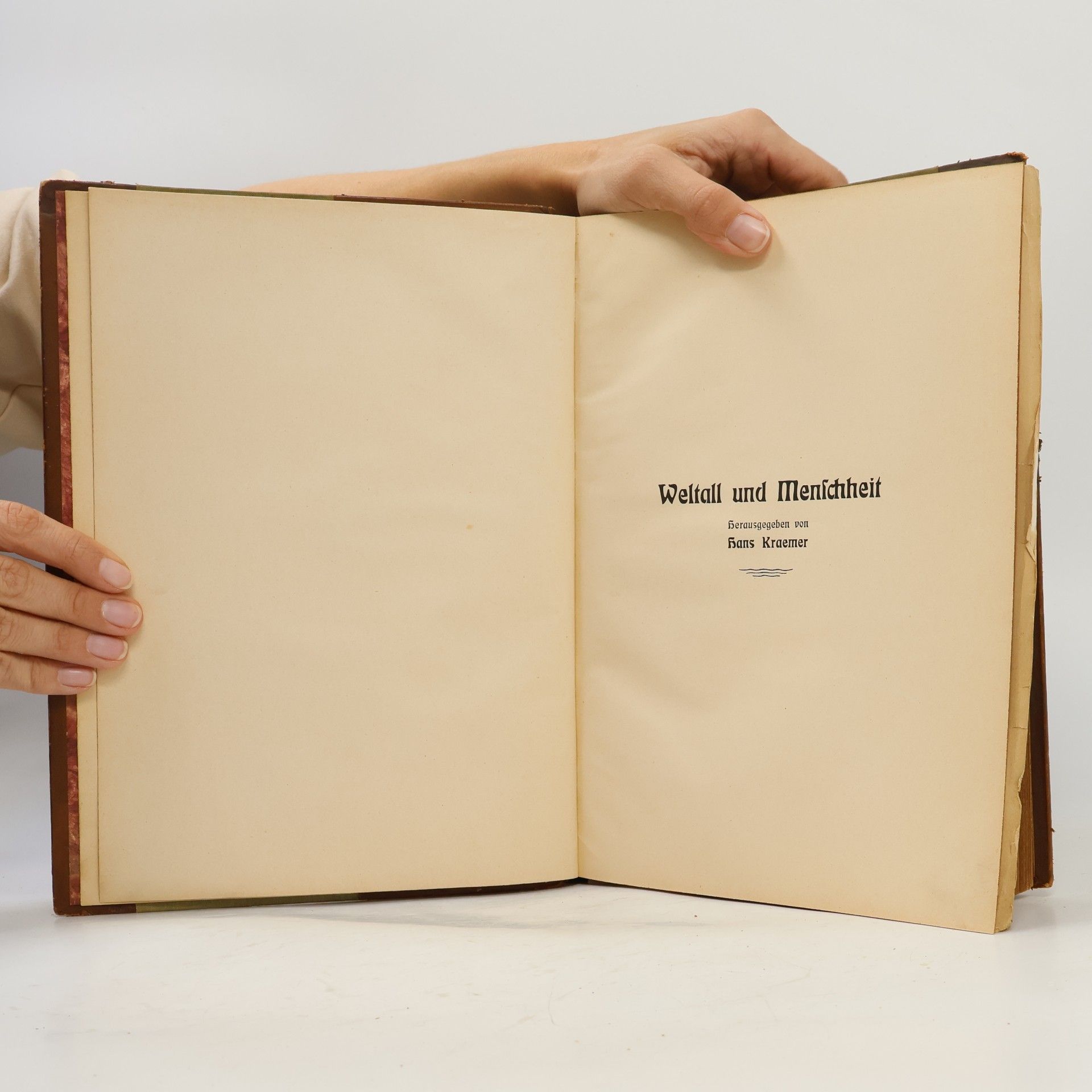Hans Kraemer Weltall und Menschheit I.
