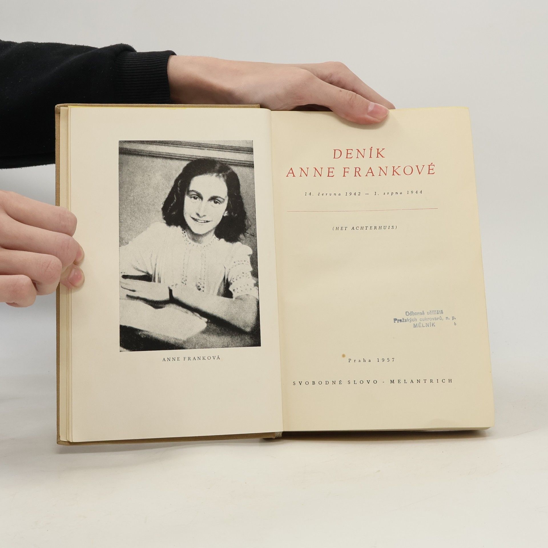 Anne Frank Deník Anny Frankové