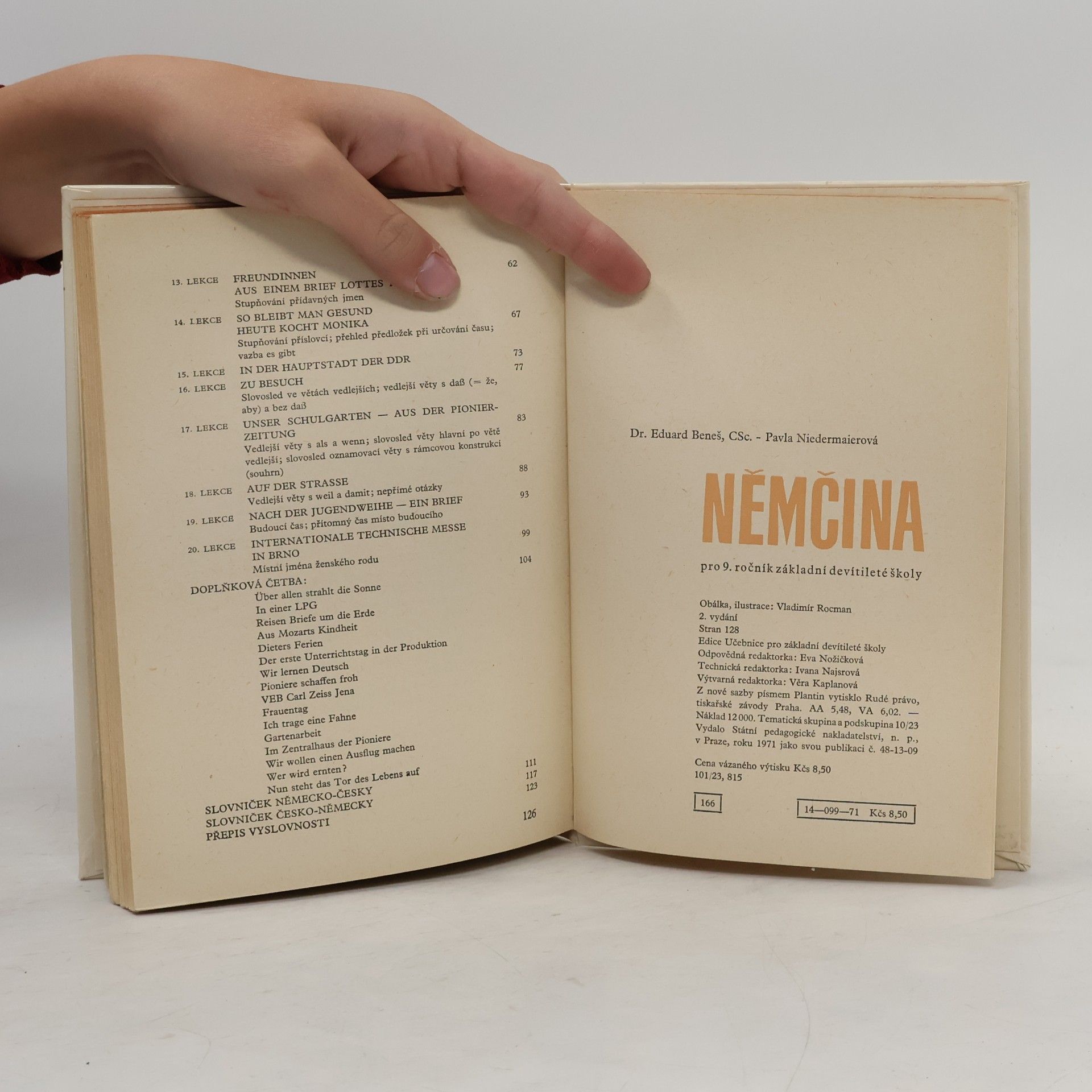Dr. Eduard Beneš, Csc. Němčina pro 9. ročník