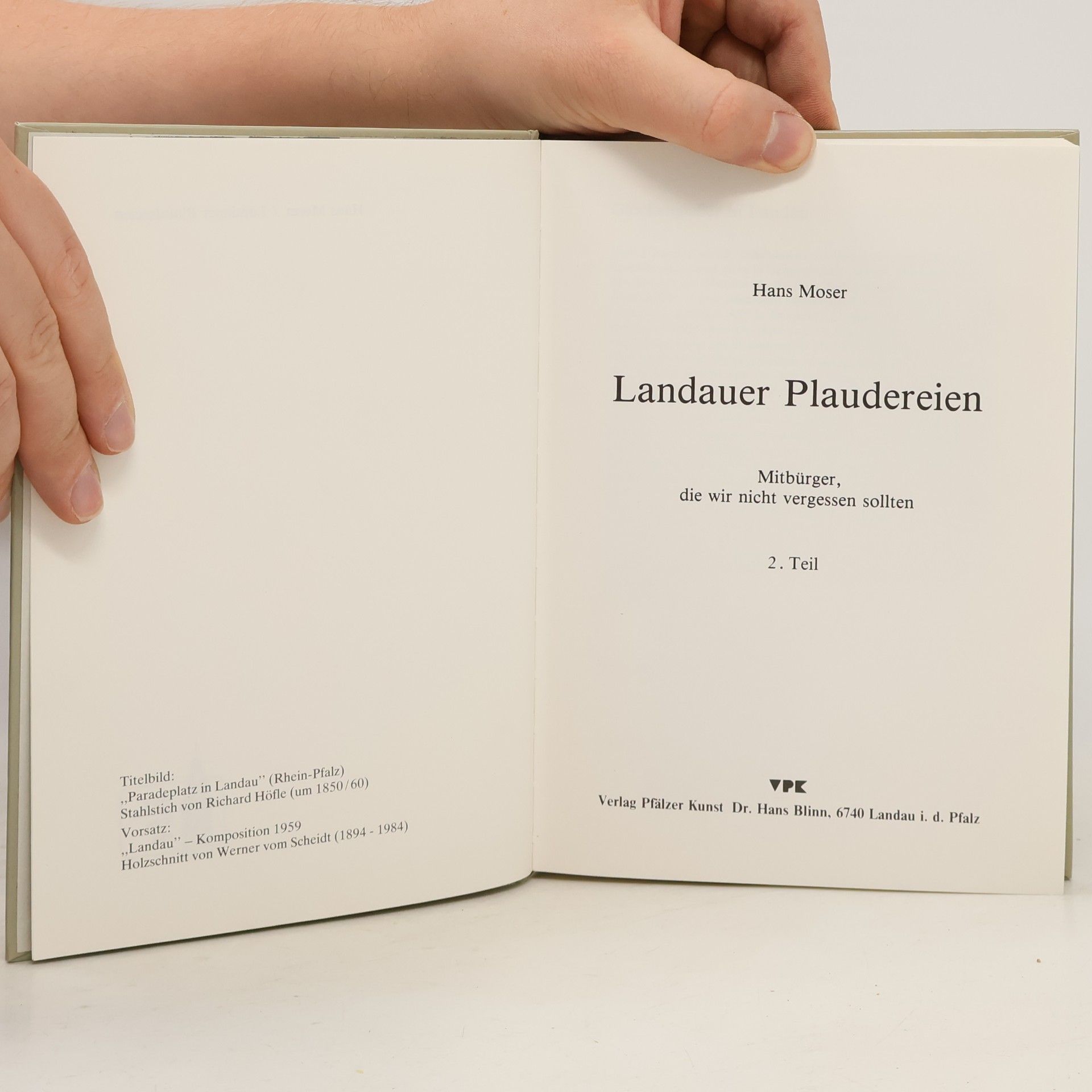 Hans Moser Landauer Plaudereien