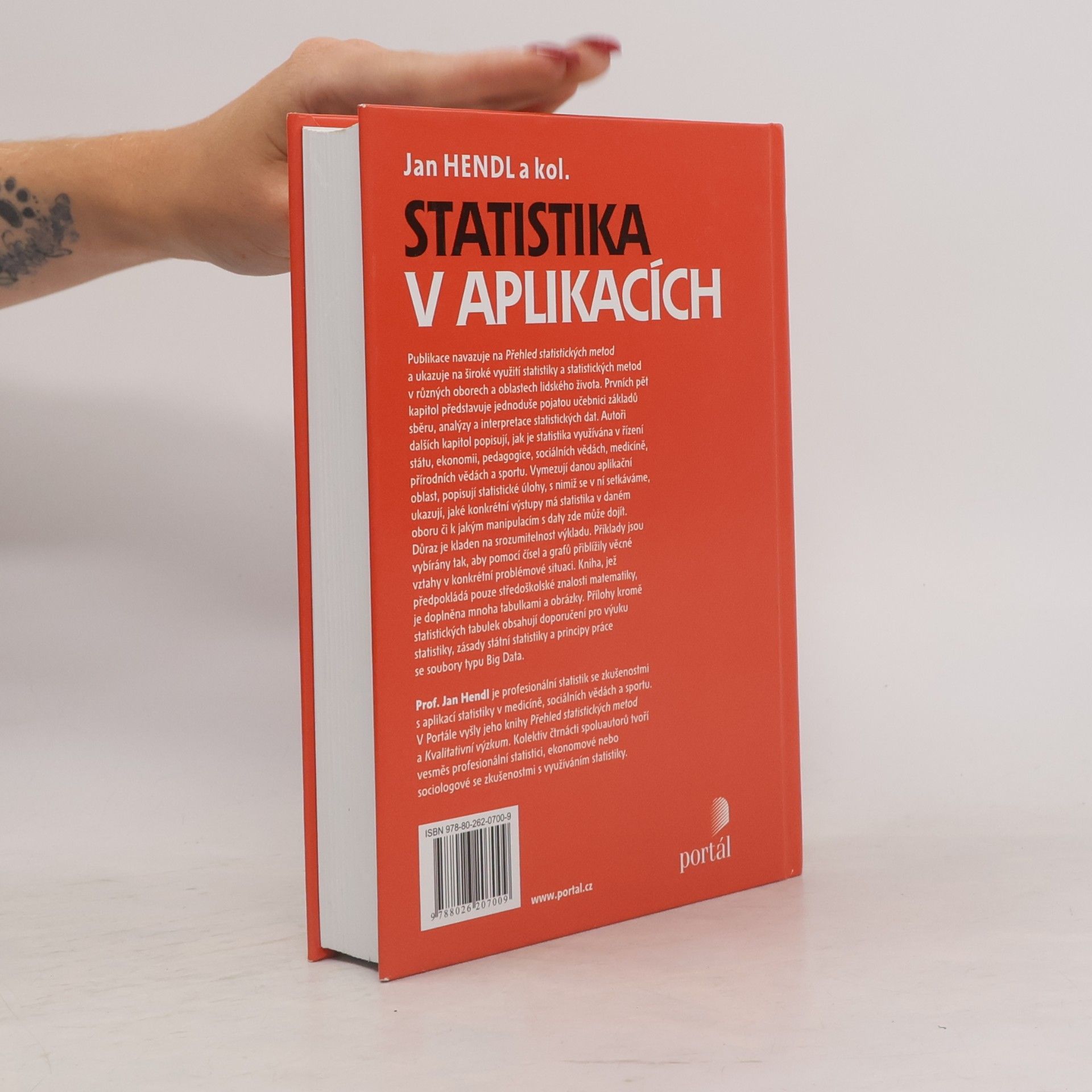 Jan Hendl Statistika v aplikacích
