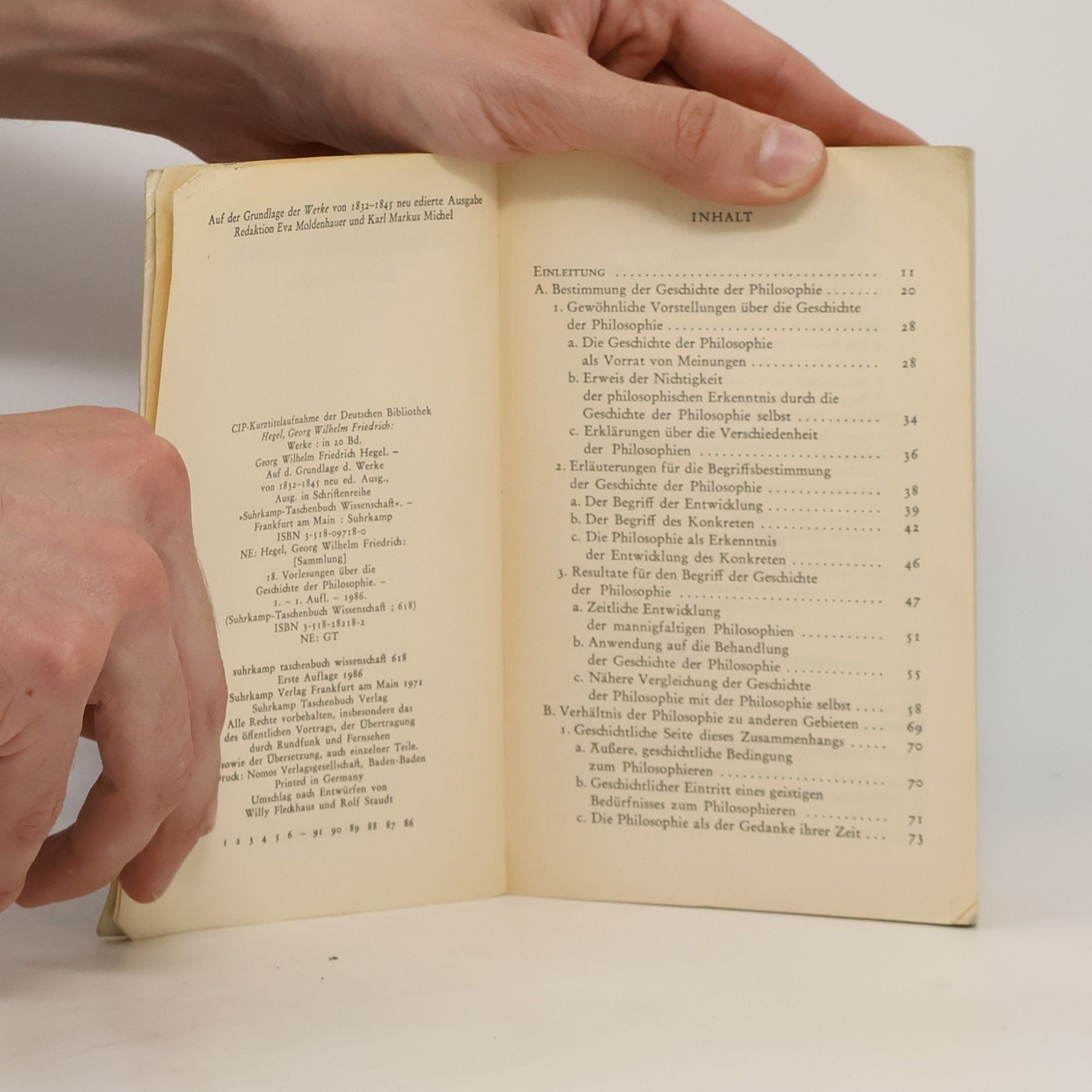 Hegel G. W. F. Vorlesungen über die Geschichte der Philosophie I