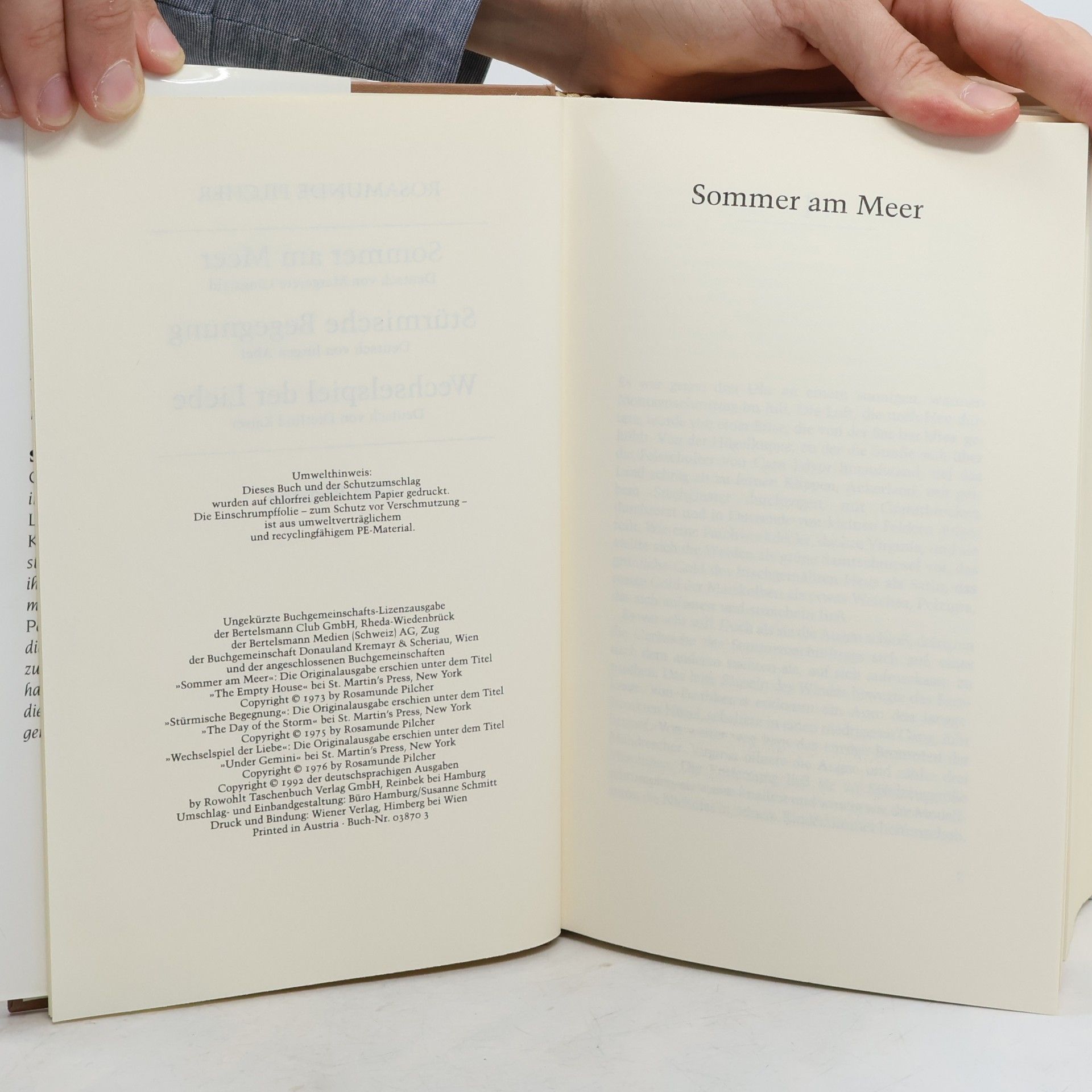 Rosamunde Pilcher Sommer am Meer. Stürmische Begegnung. Wechselspiel der Liebe