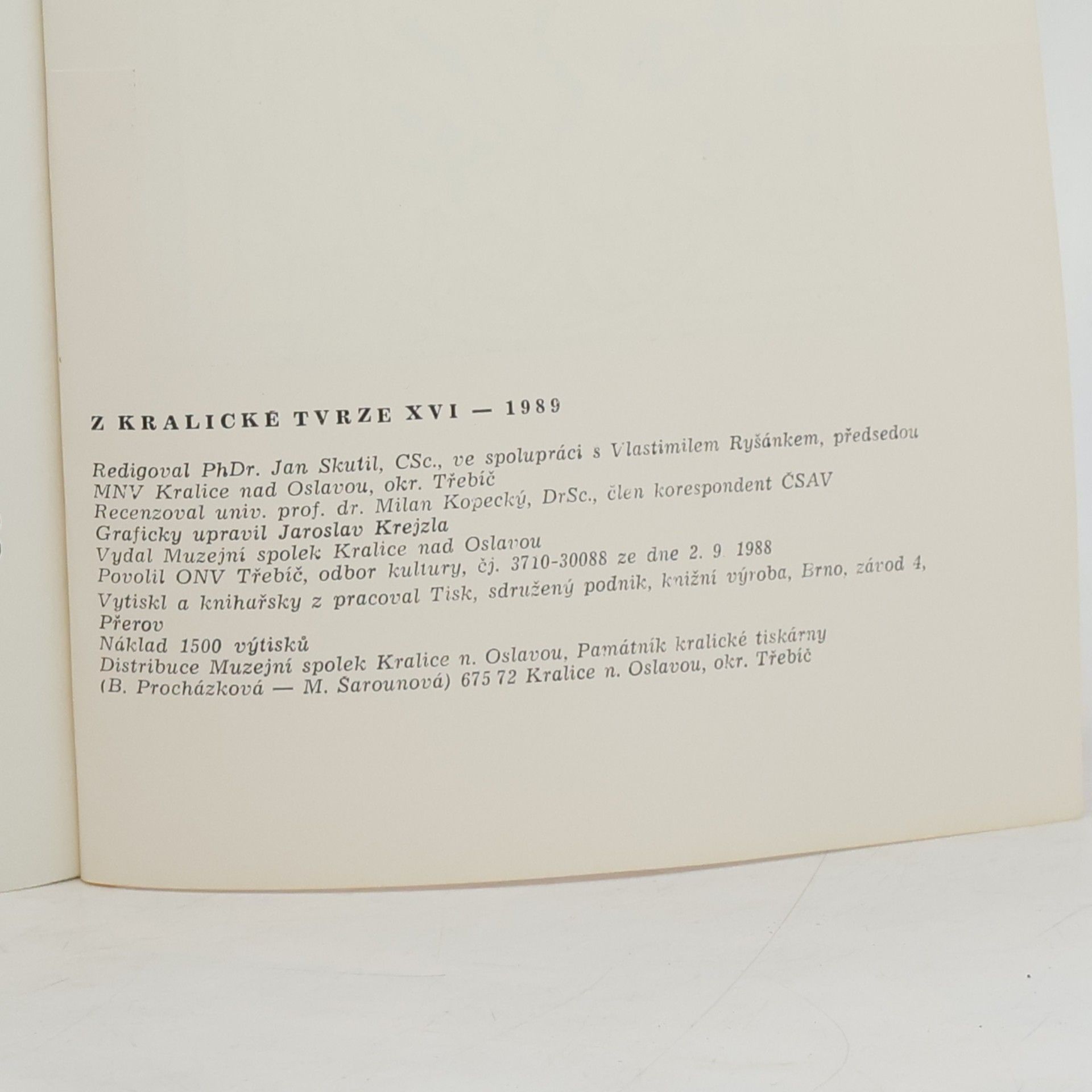 Kolektiv autorů Z kralické tvrze XVIII. 1991-1992